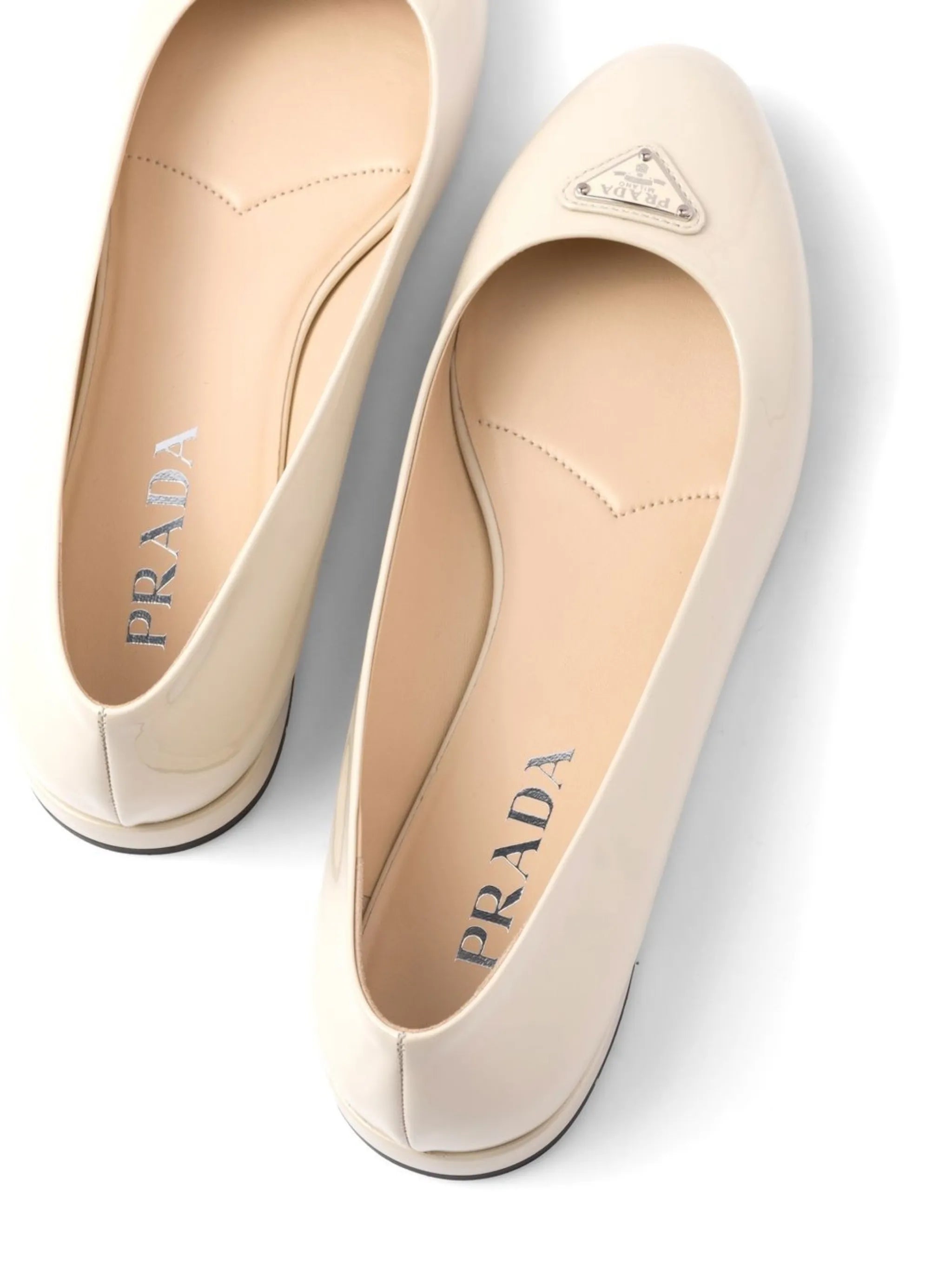 patent-leather ballerina flats