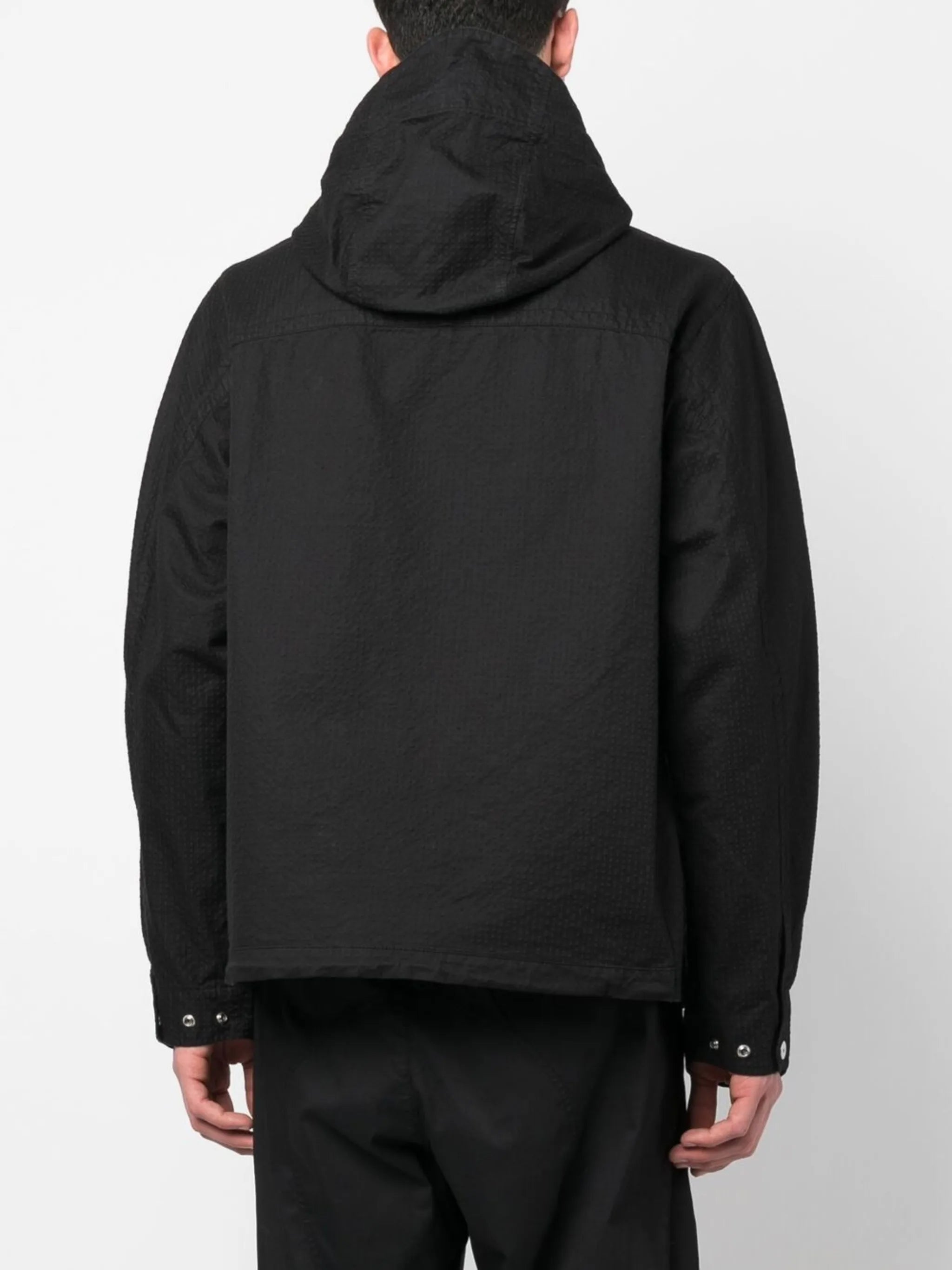 strap hooded jacket