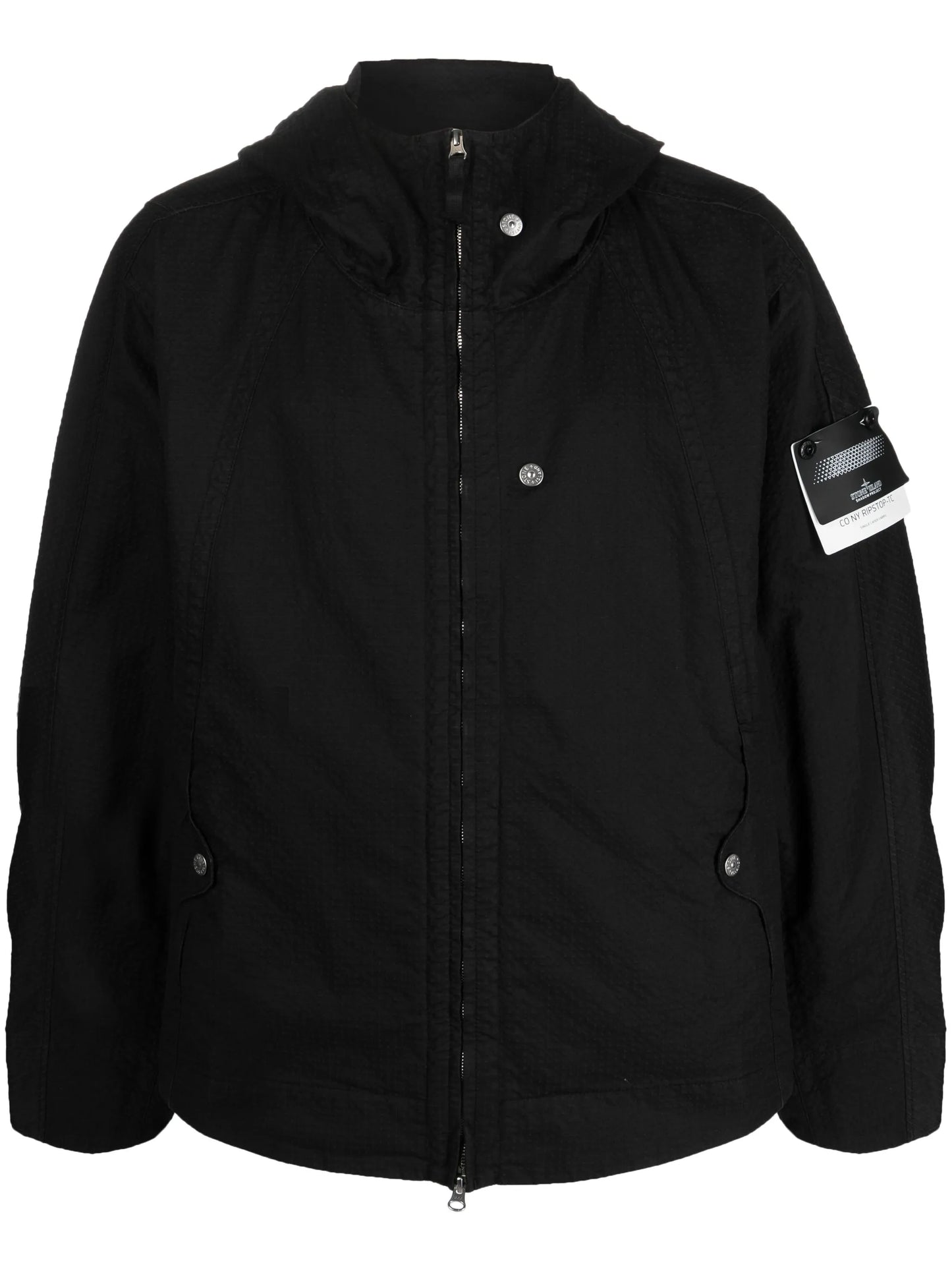 strap hooded jacket