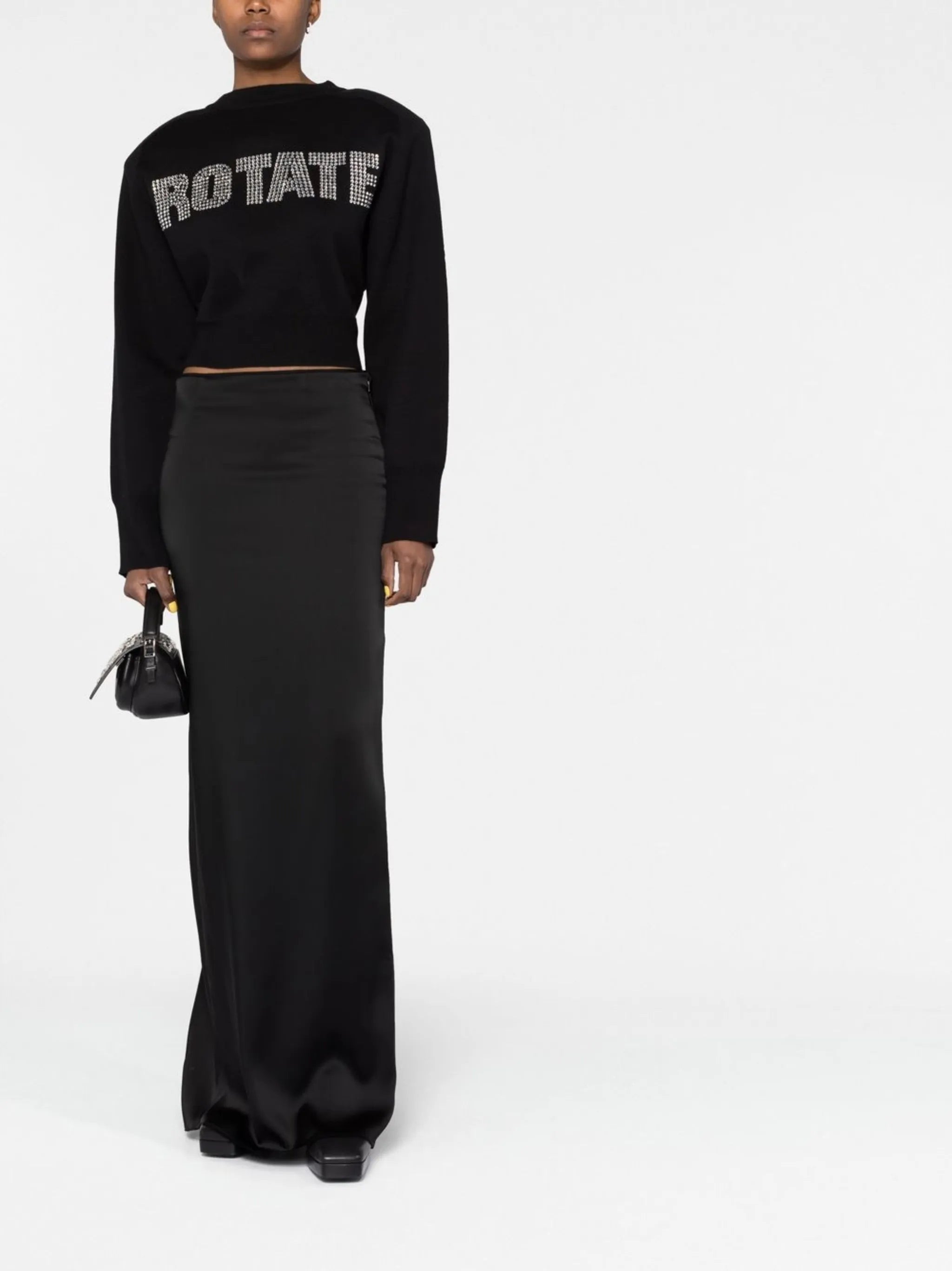 long sleeves cropped sweatshirt