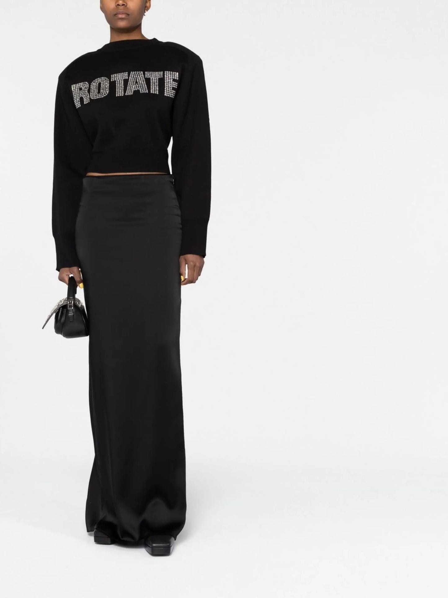long sleeves cropped sweatshirt