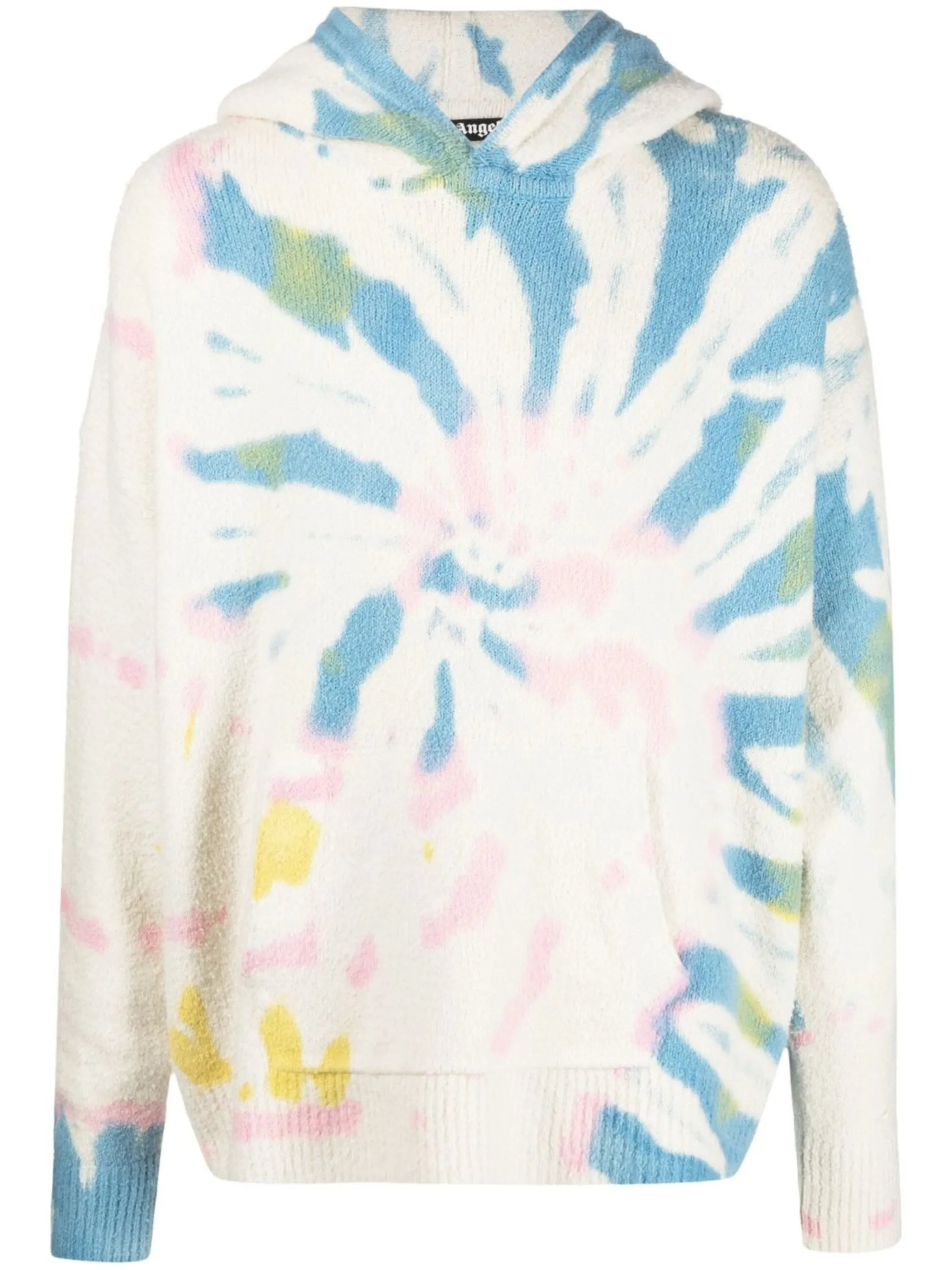 tie-dye-print hoodie