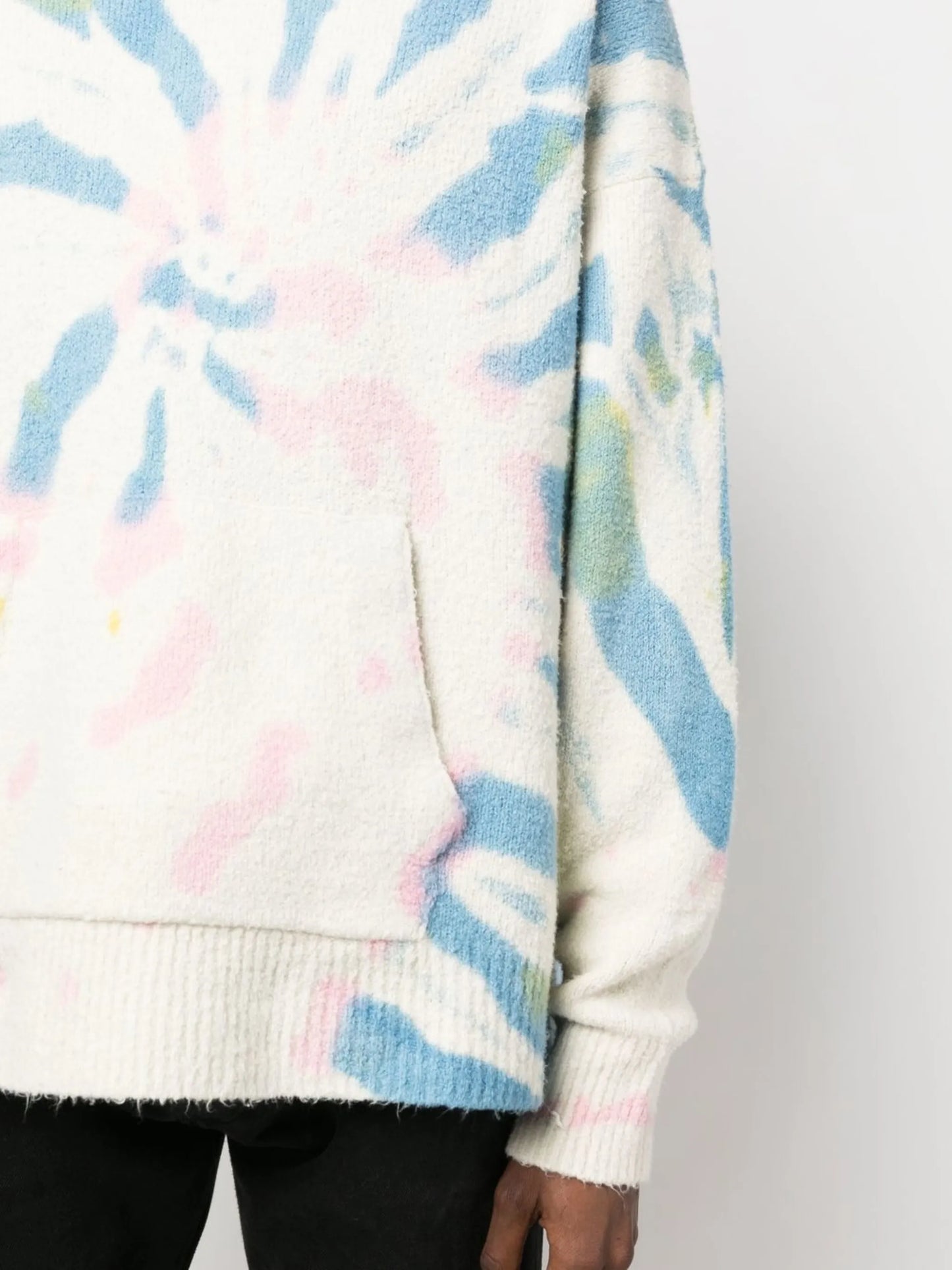 tie-dye-print hoodie