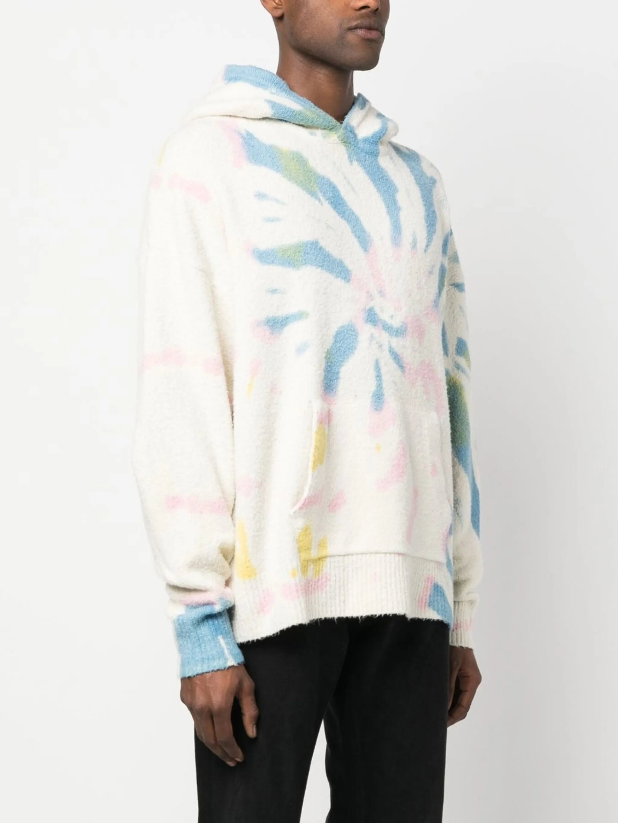 tie-dye-print hoodie
