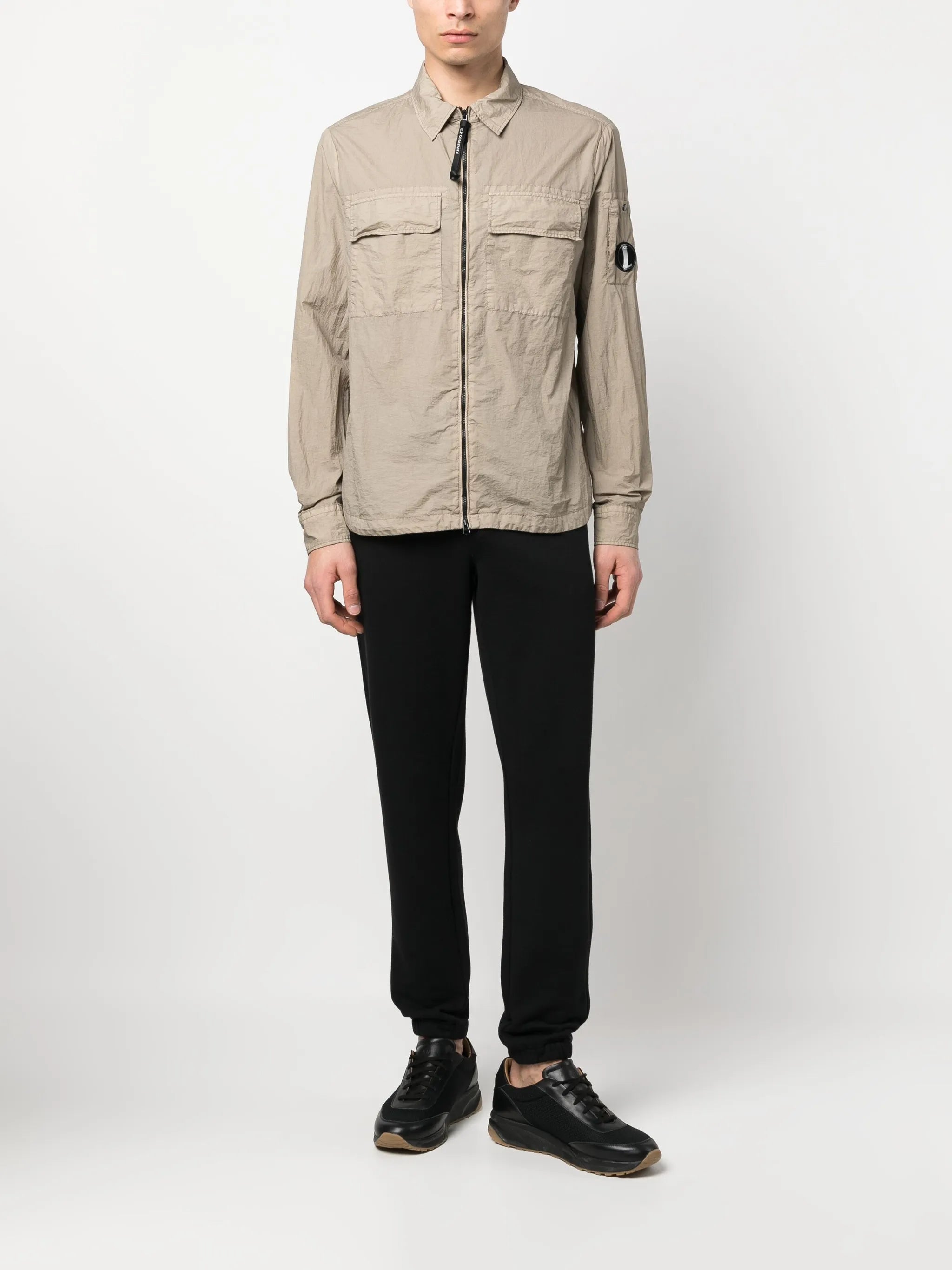 creased-effect shirt