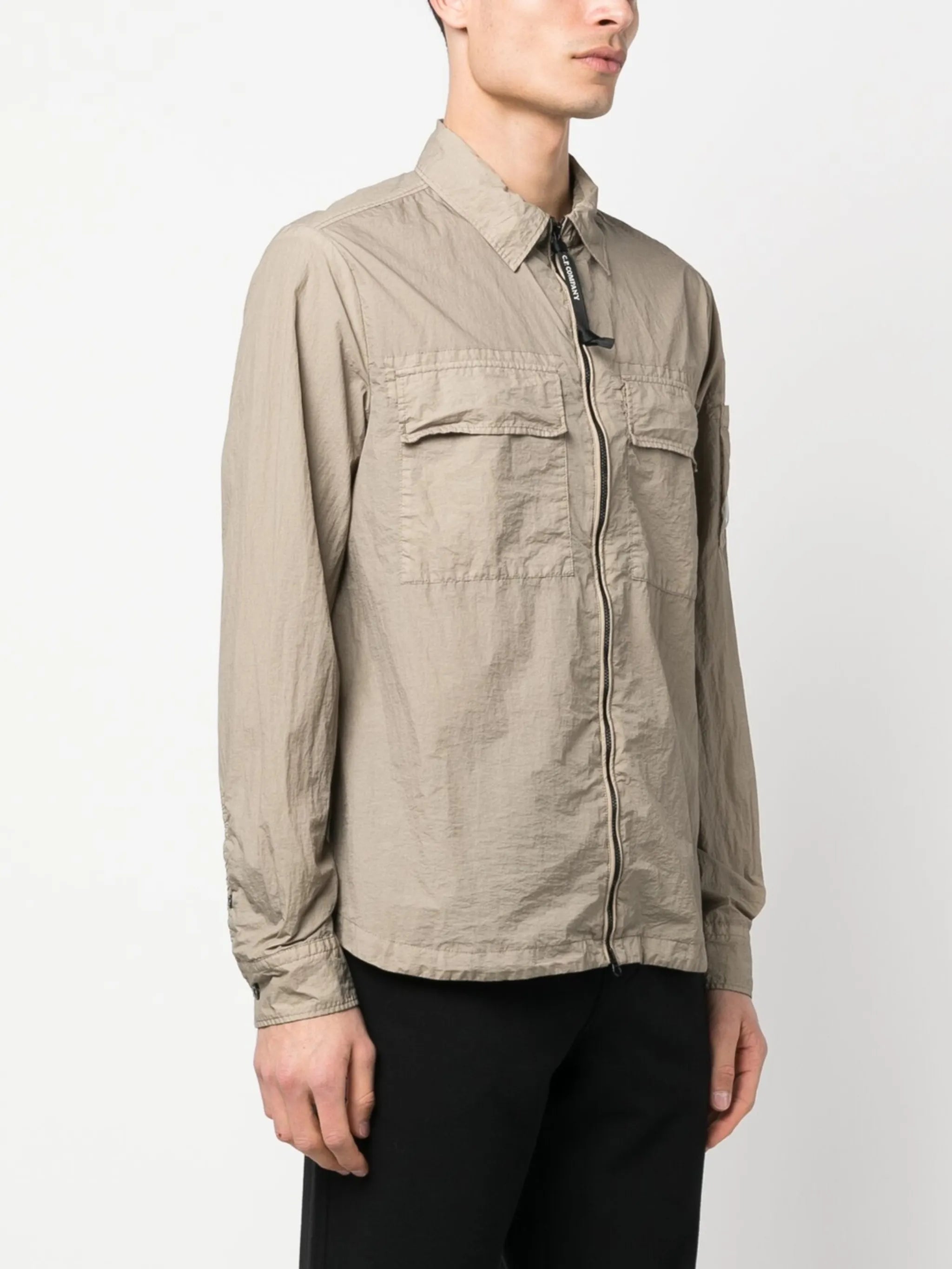 creased-effect shirt