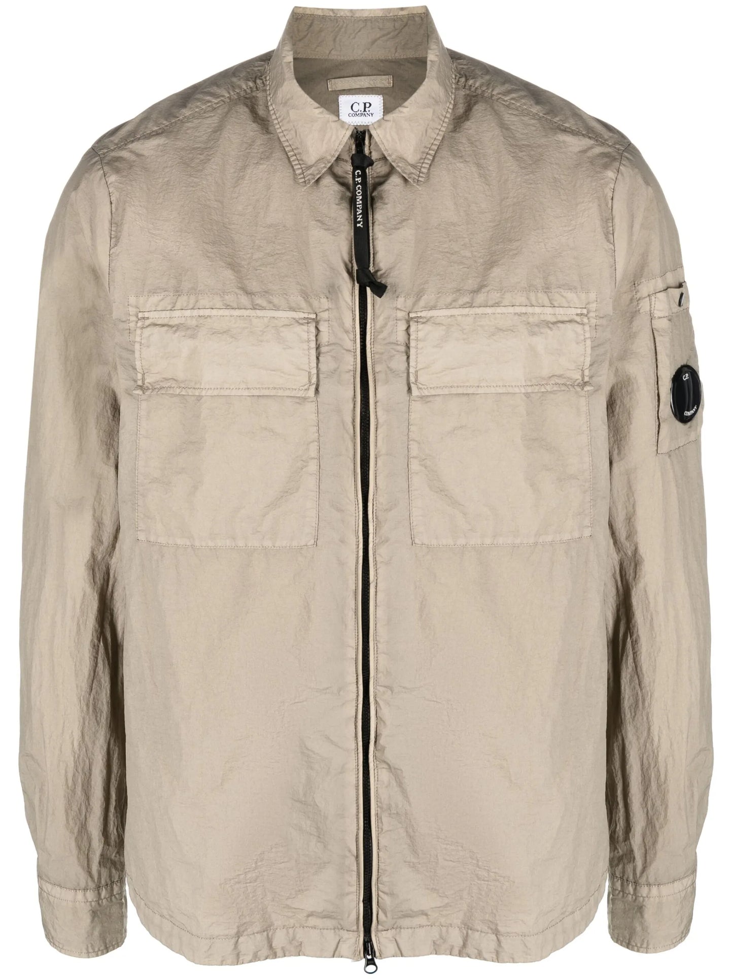 creased-effect shirt