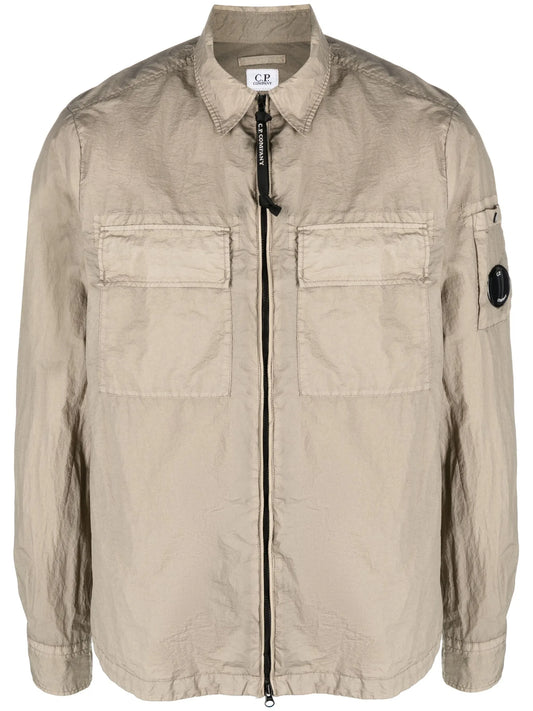 creased-effect shirt