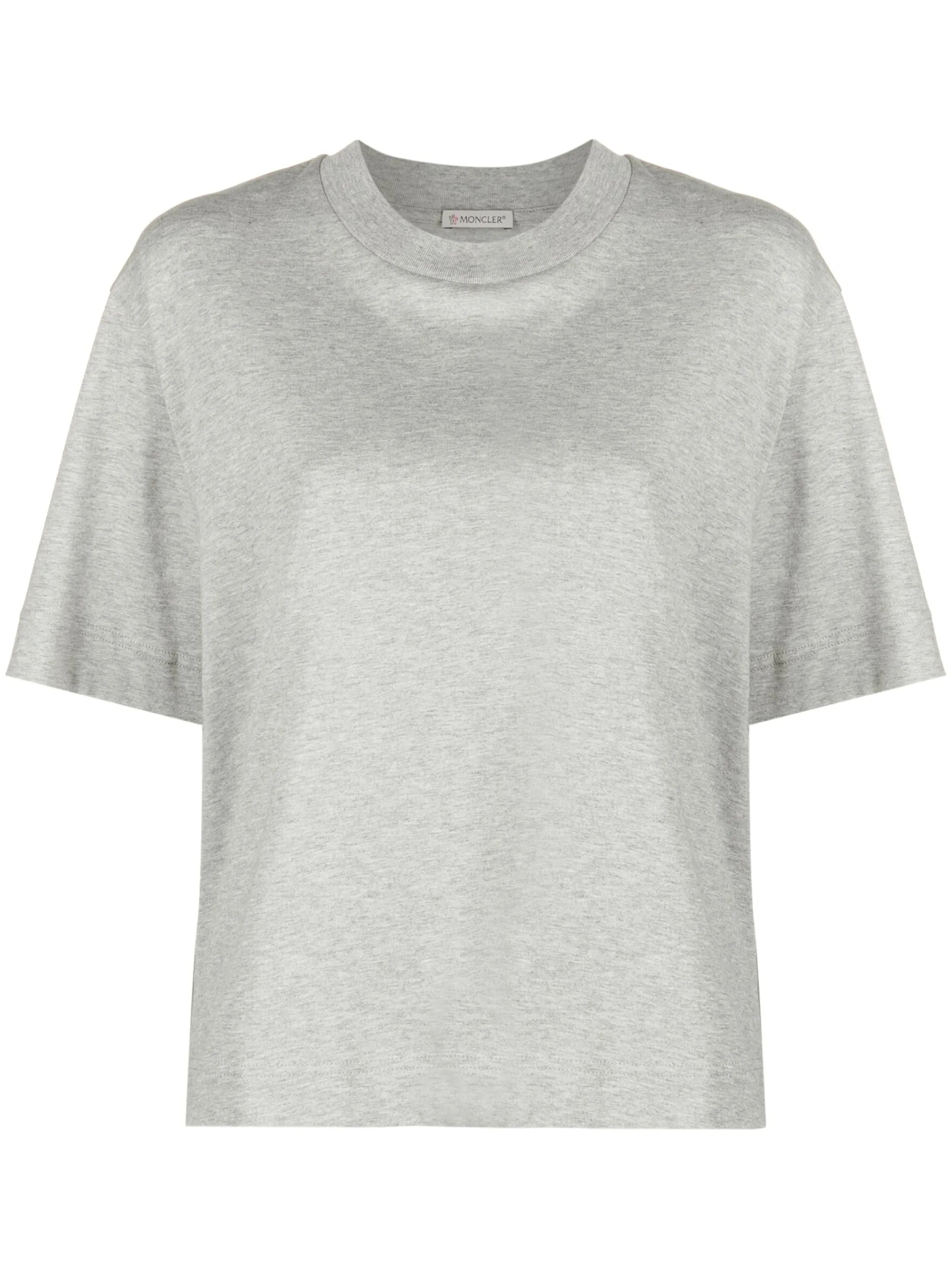 crew neck stripe-embellished T-shirt
