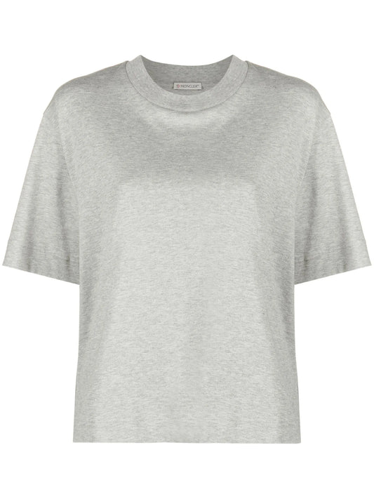 crew neck stripe-embellished T-shirt
