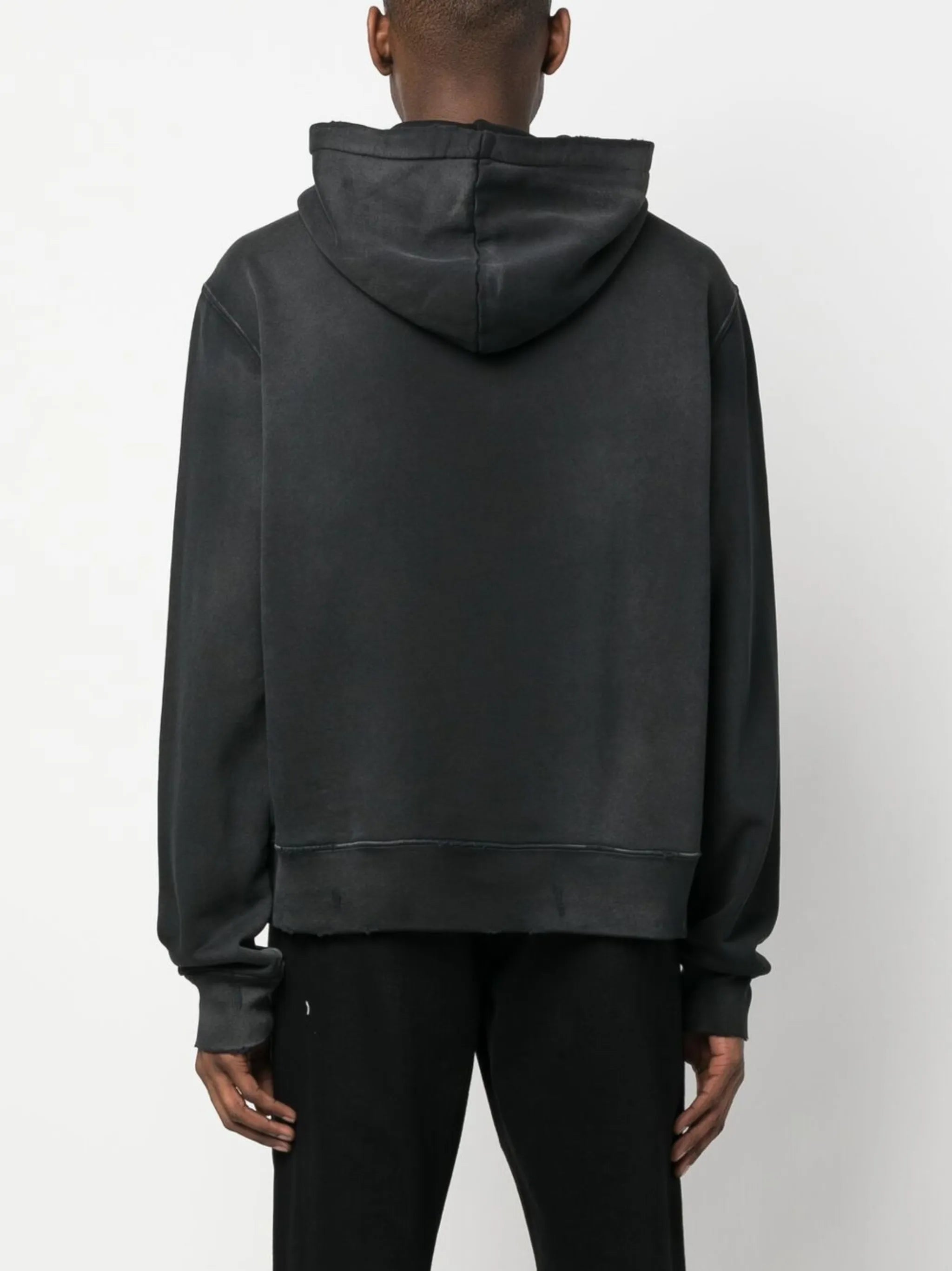 faded-effect logo  hoodie