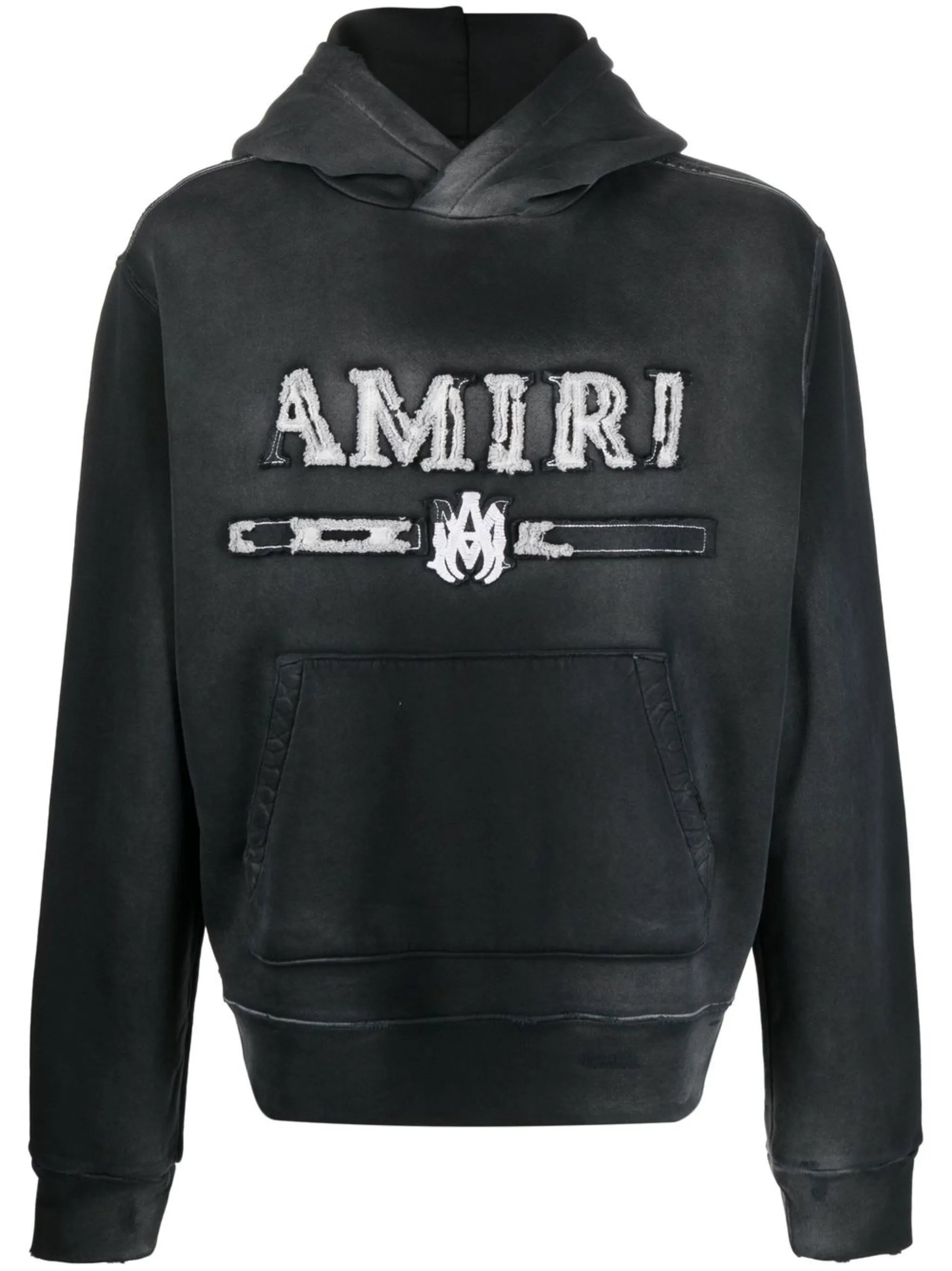 faded-effect logo  hoodie