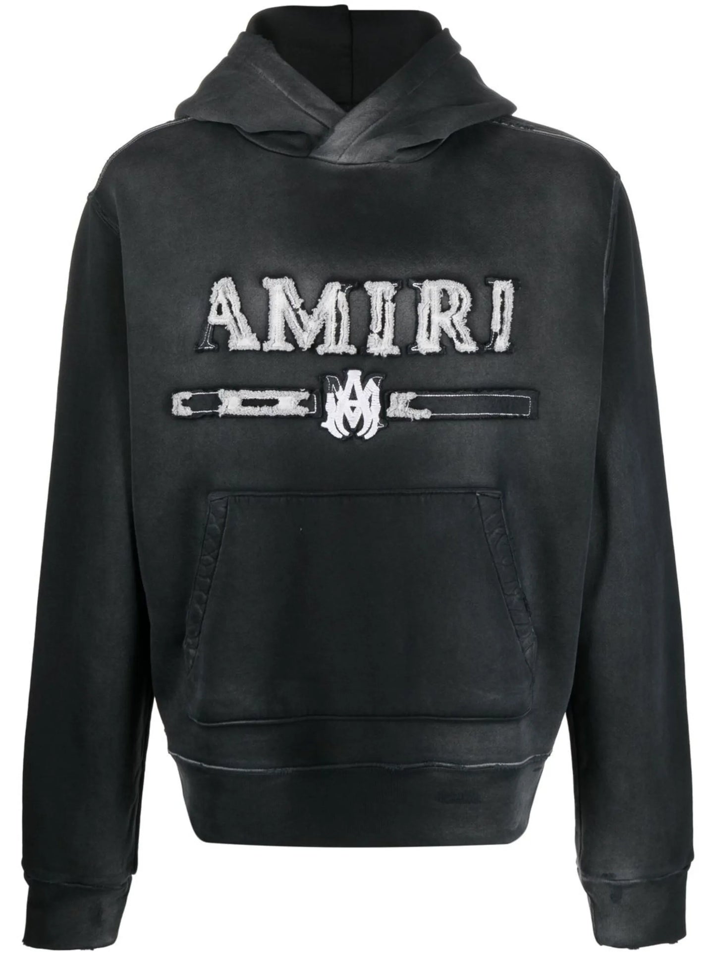 faded-effect logo  hoodie