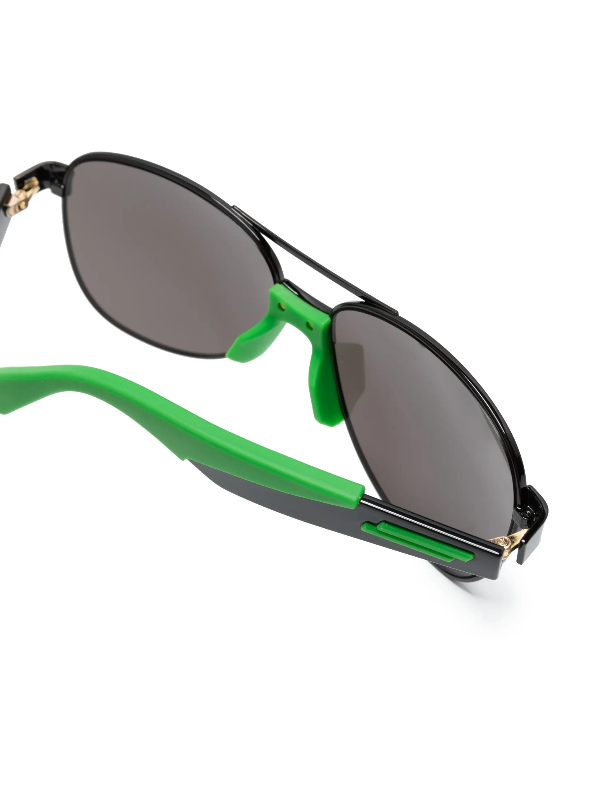 tinted pilot frame sunglasses