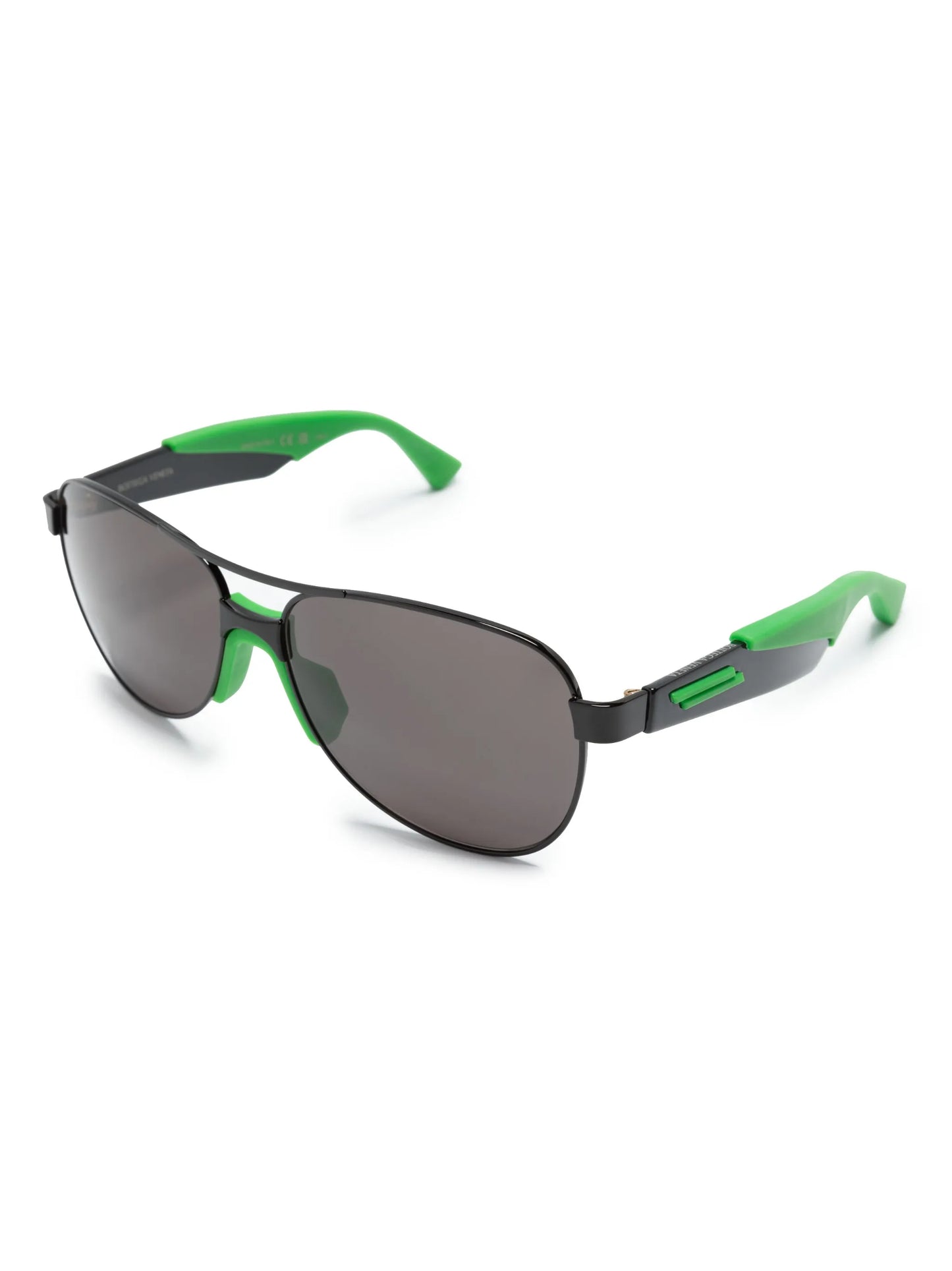 tinted pilot frame sunglasses