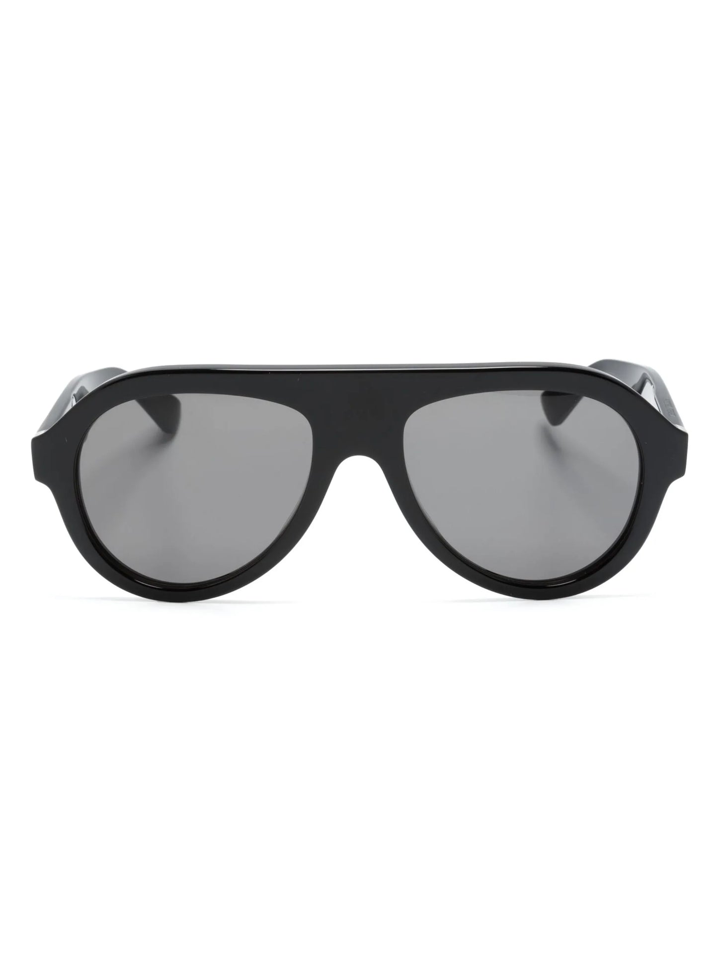 pilot-frame logo-arm sunglasses