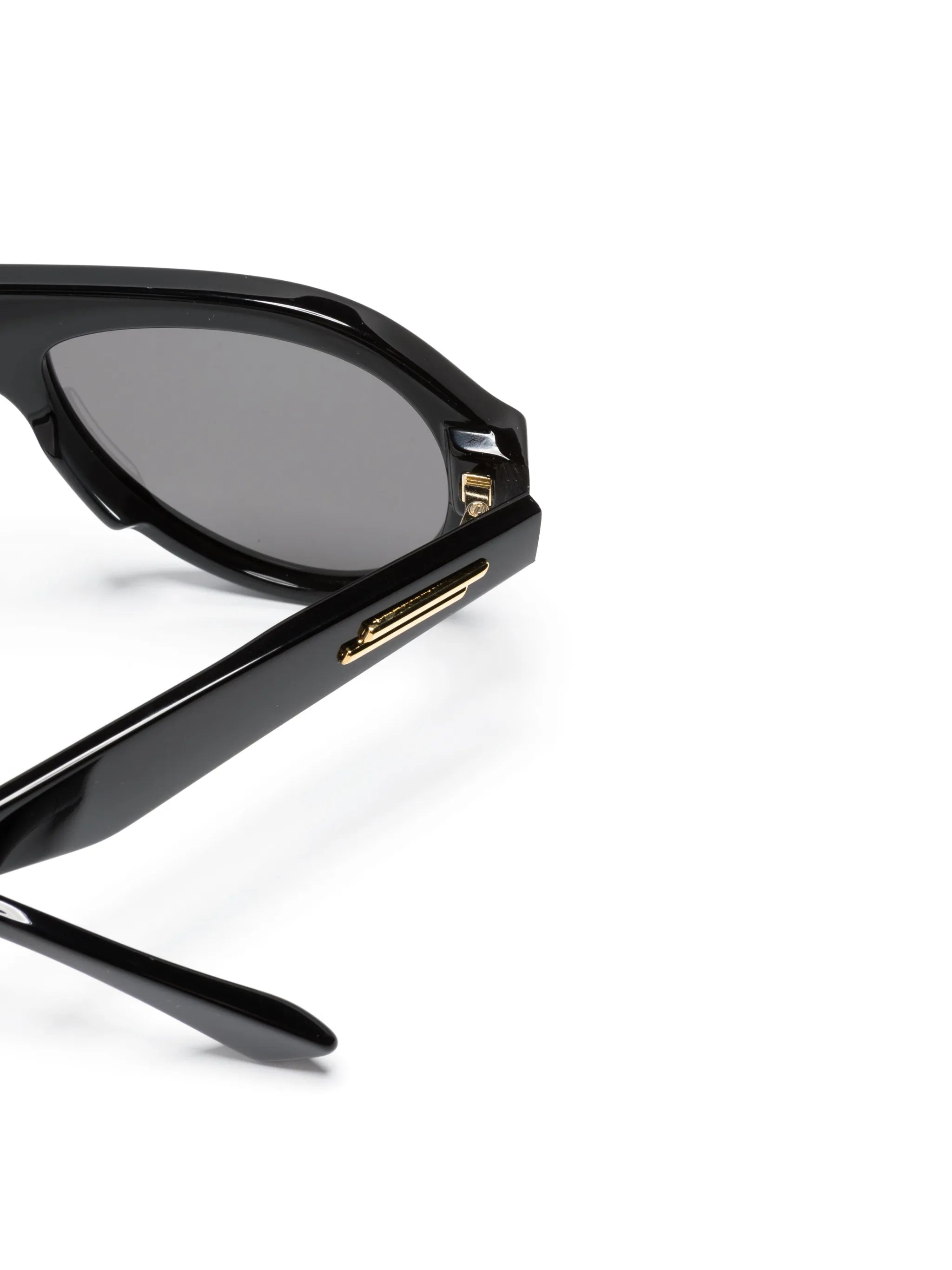 pilot-frame logo-arm sunglasses