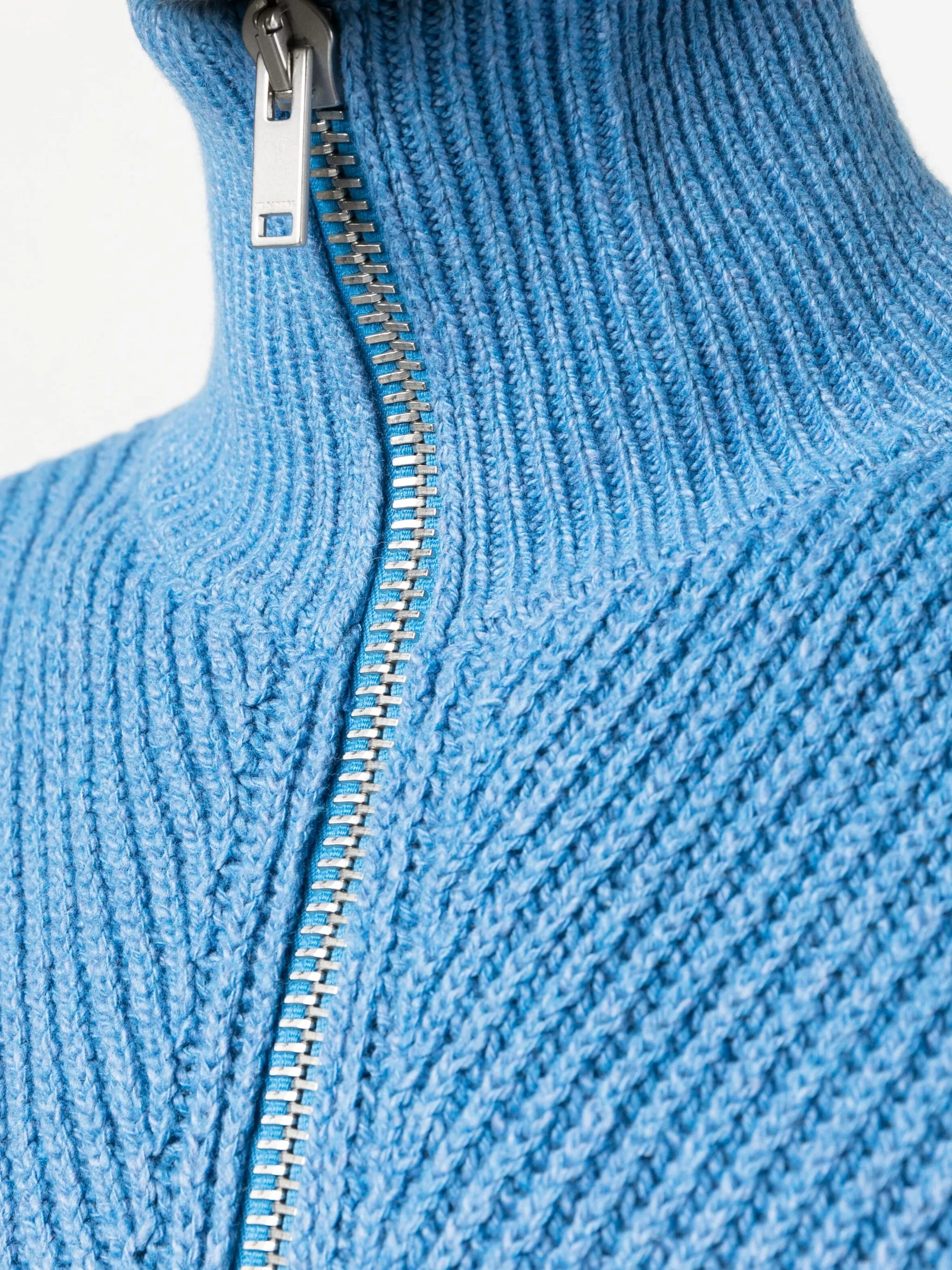 zip-front cardigan