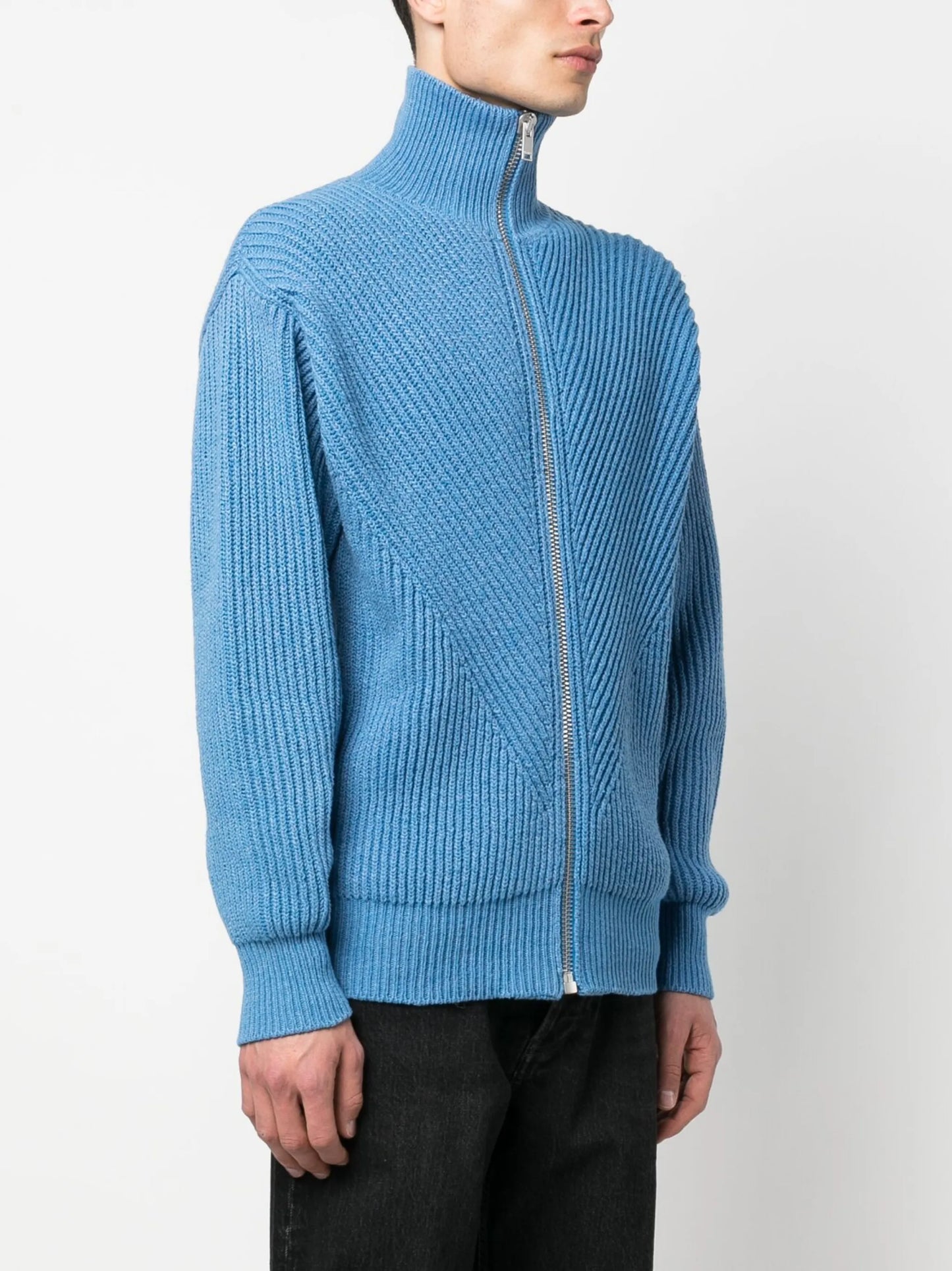 zip-front cardigan