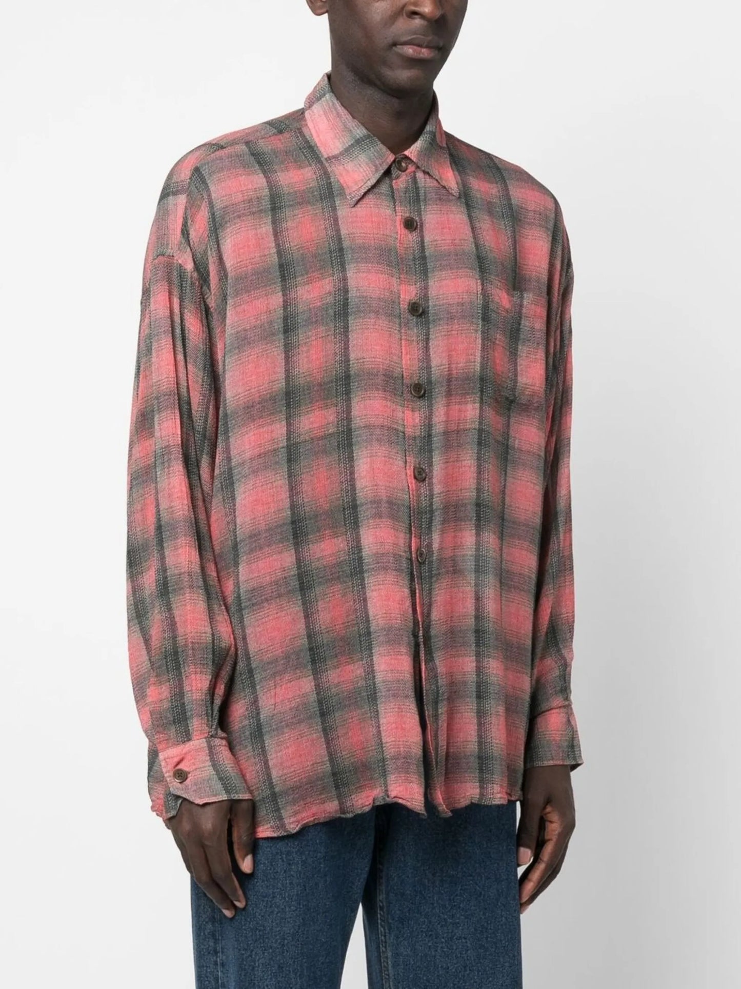 Borrowed long-sleeved shirt