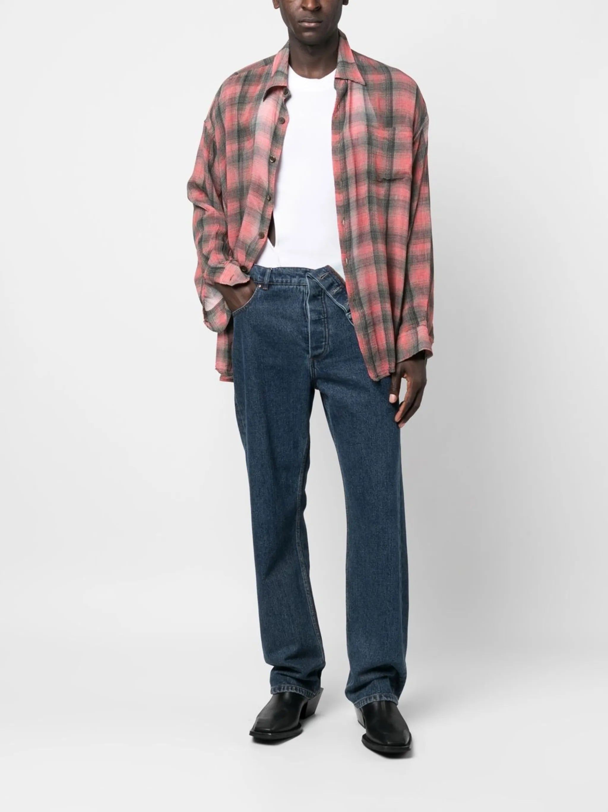 Borrowed long-sleeved shirt
