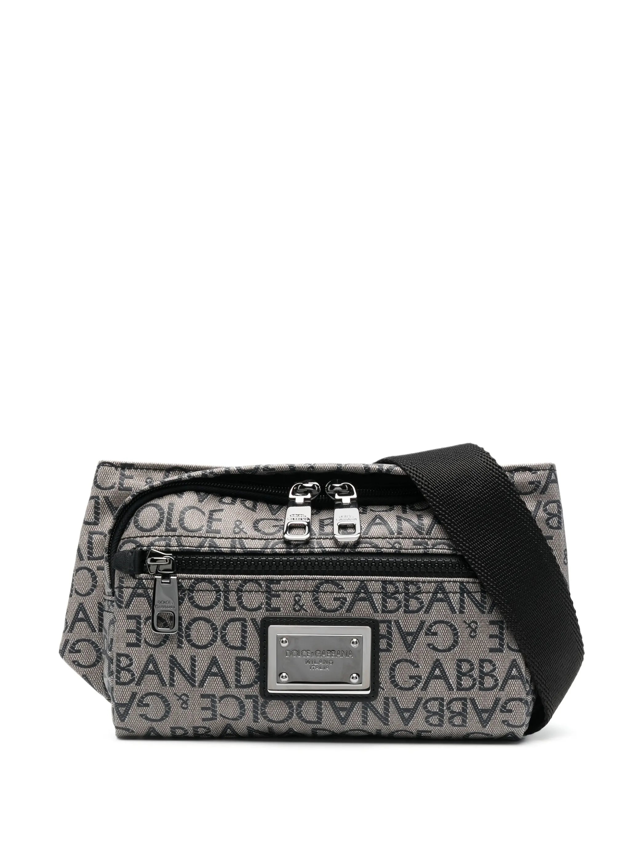 logo-print belt bag