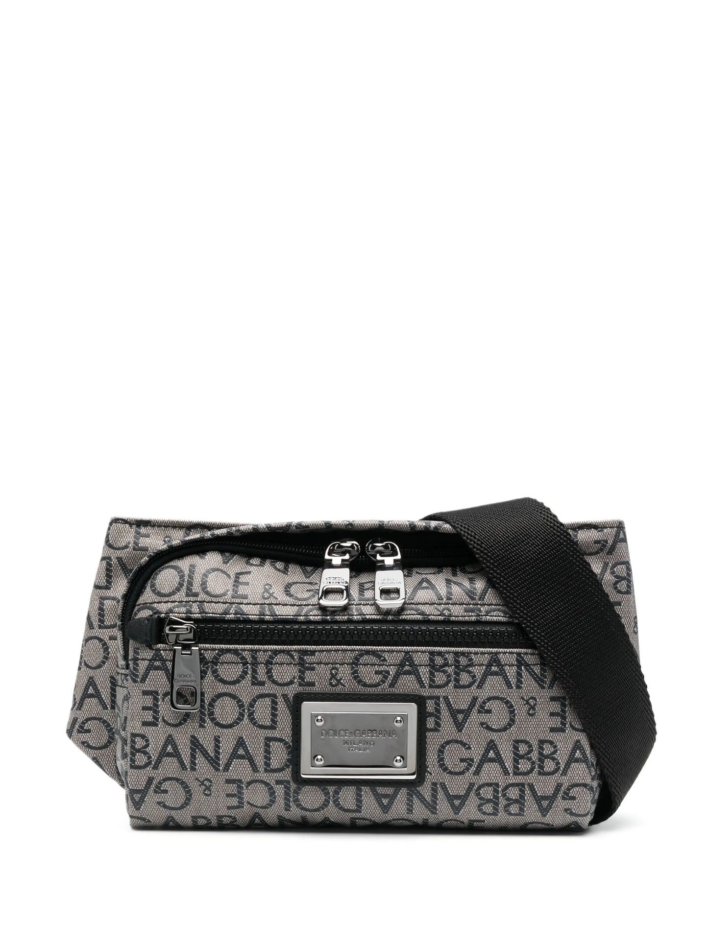 logo-print belt bag
