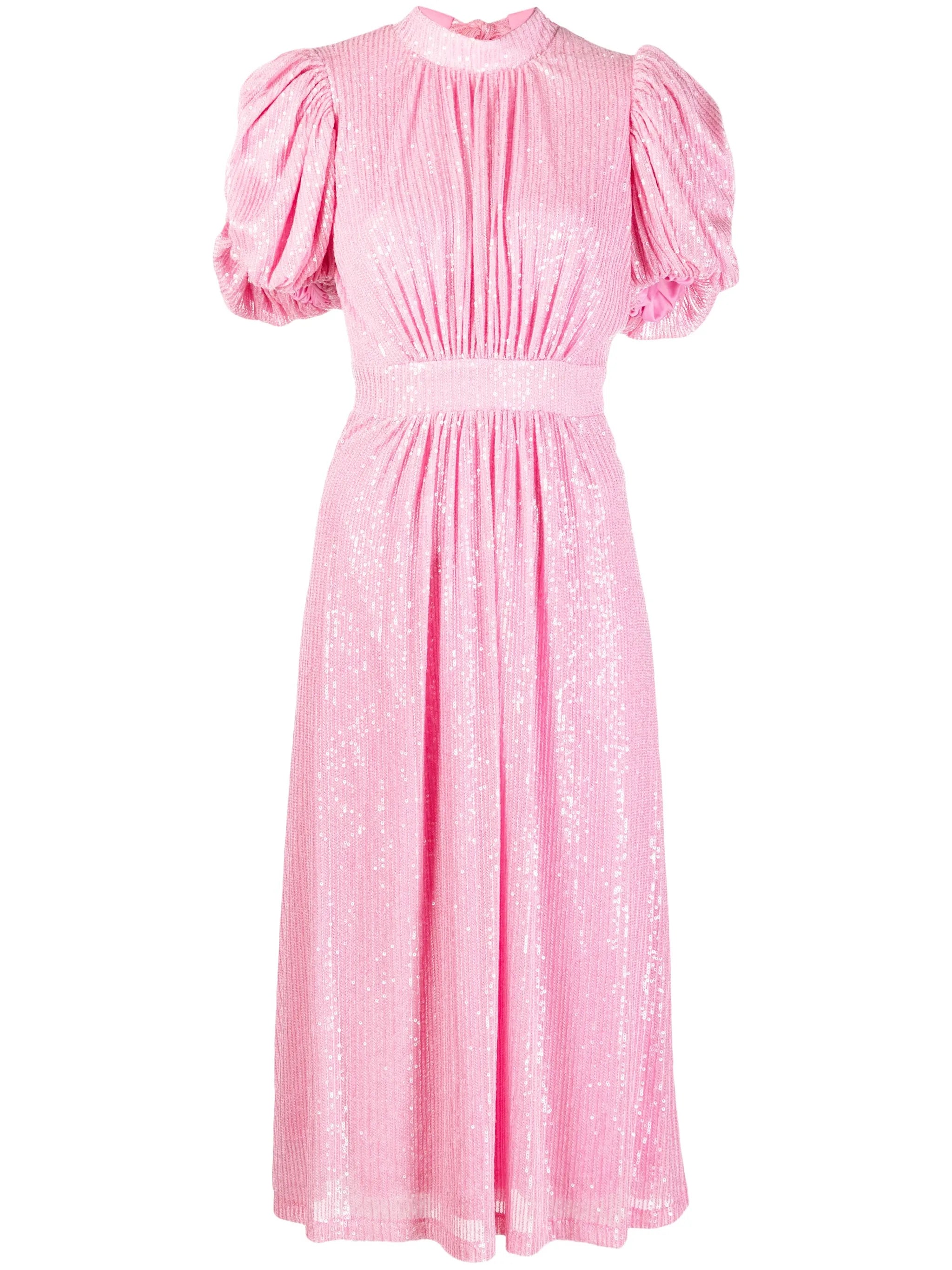 sequin-embellished midi dress