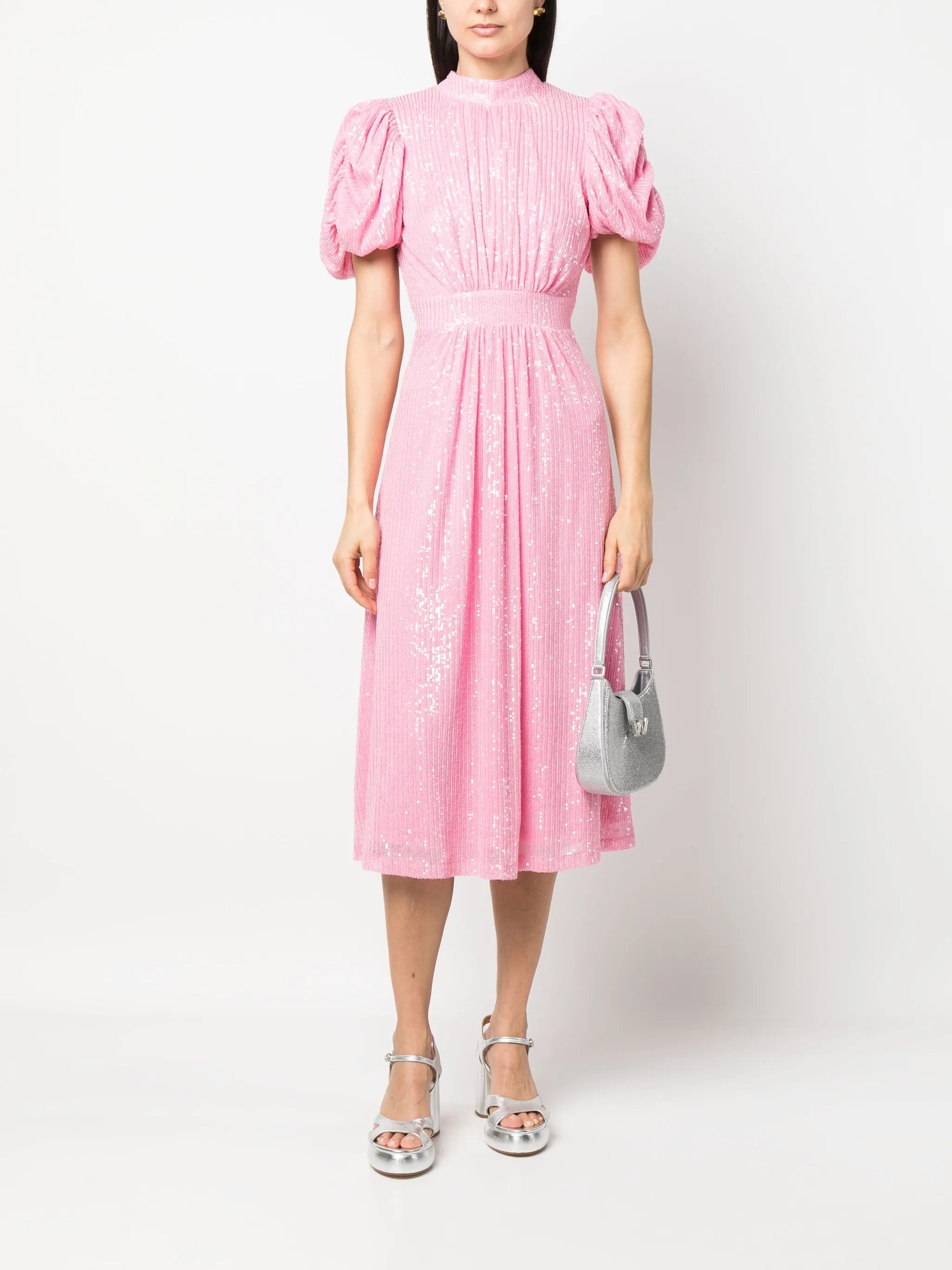 sequin-embellished midi dress