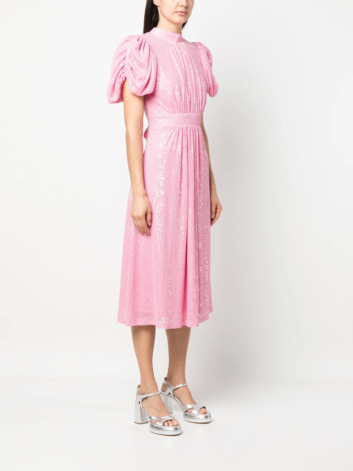 sequin-embellished midi dress