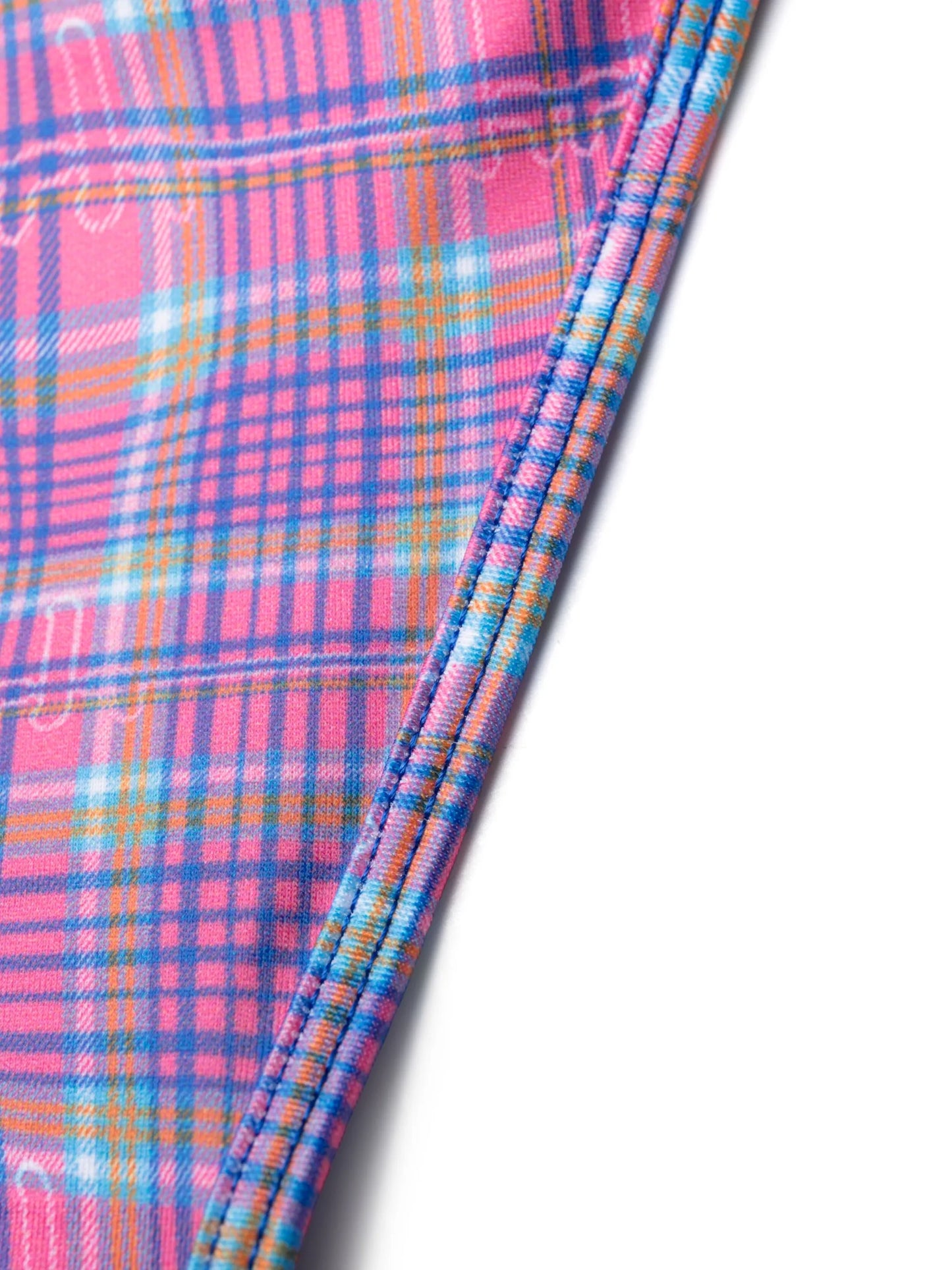 check-pattern bikini bottoms