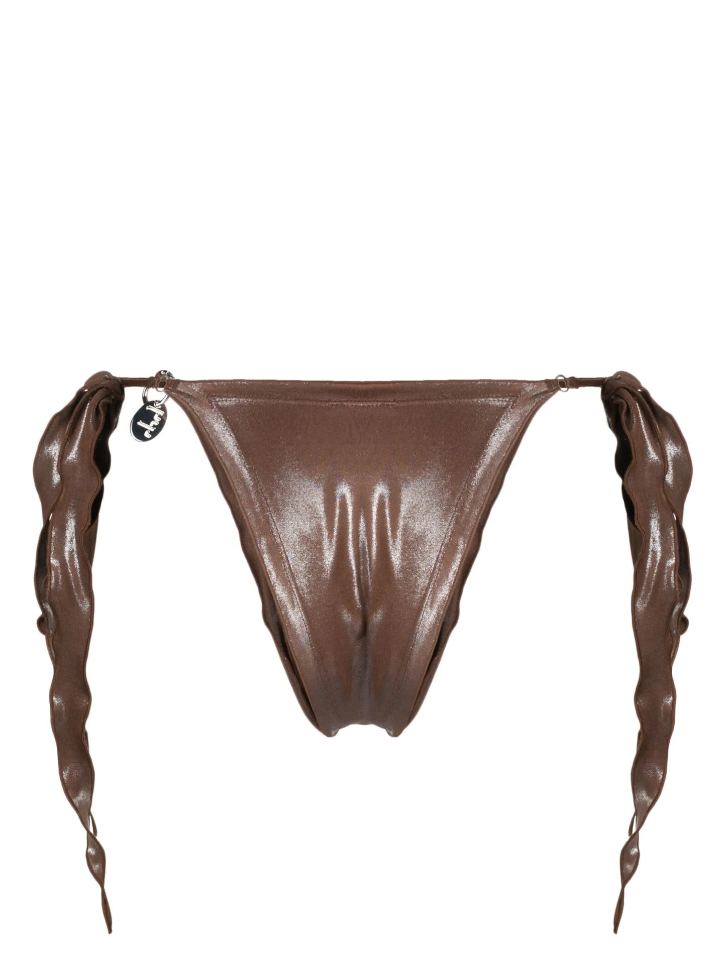 logo-charm bikini bottoms
