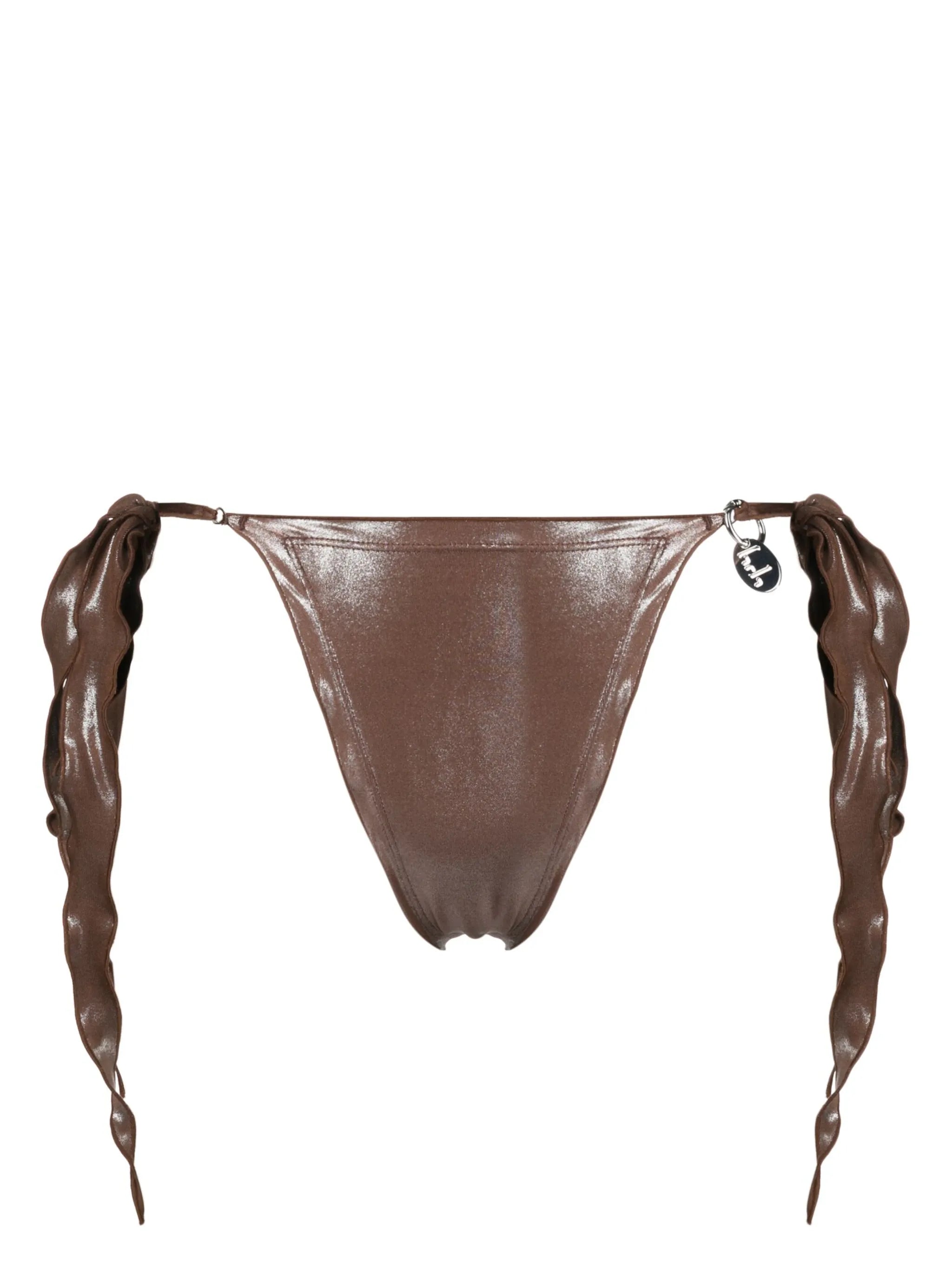 logo-charm bikini bottoms