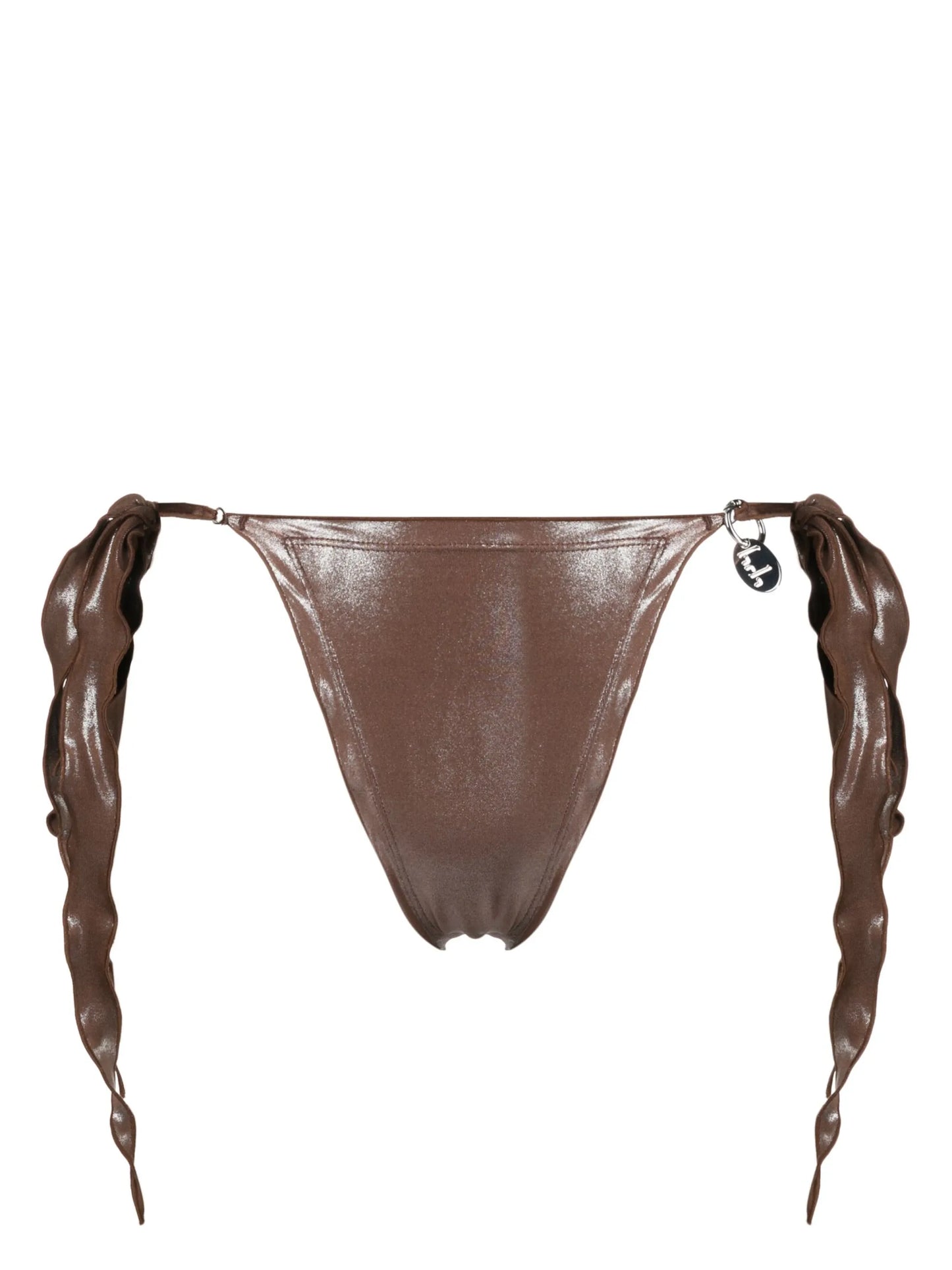 logo-charm bikini bottoms
