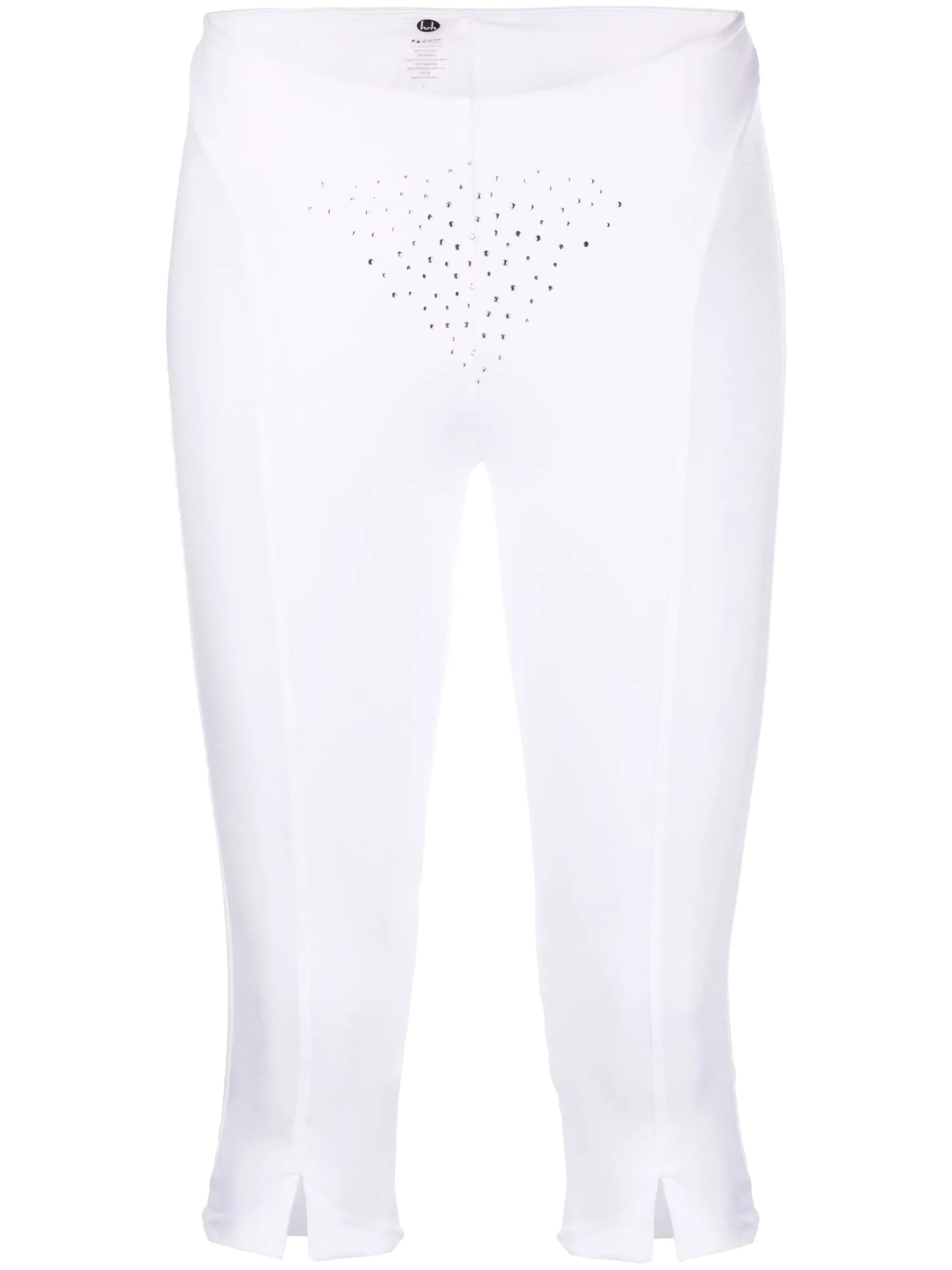 crystal-embellished cropped leggings