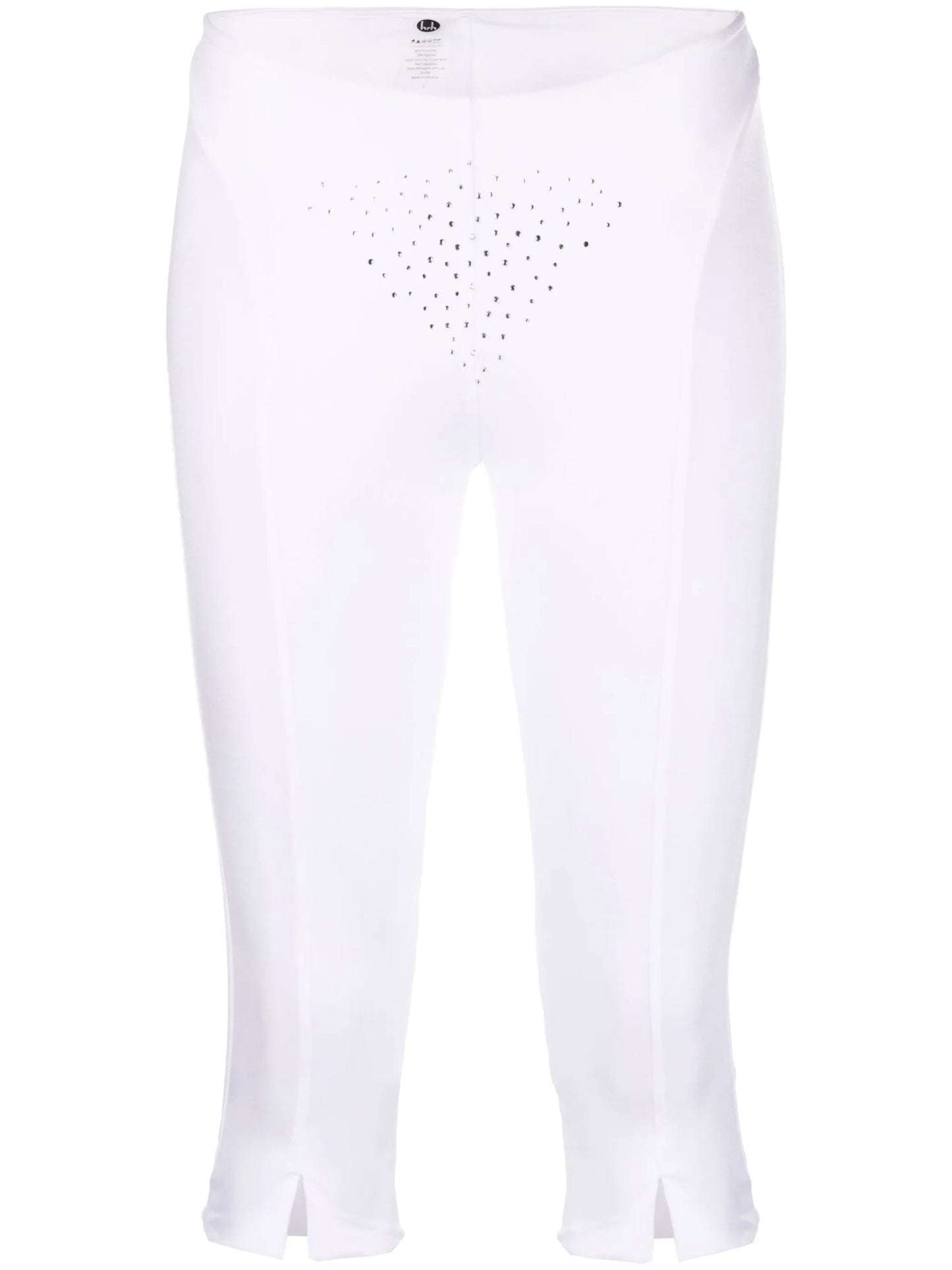 crystal-embellished cropped leggings