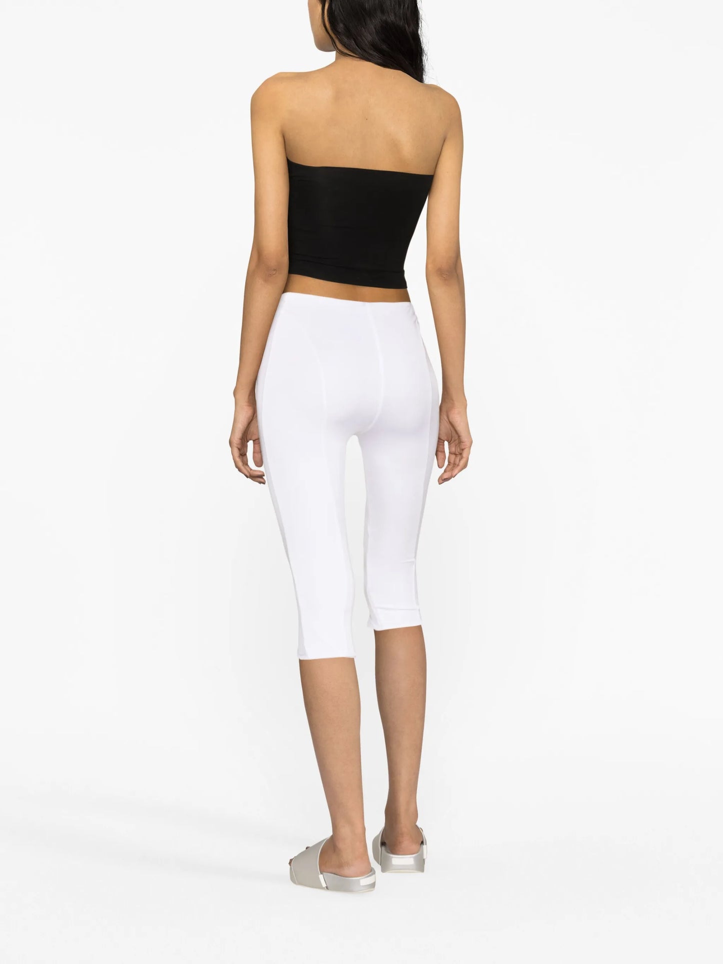 crystal-embellished cropped leggings