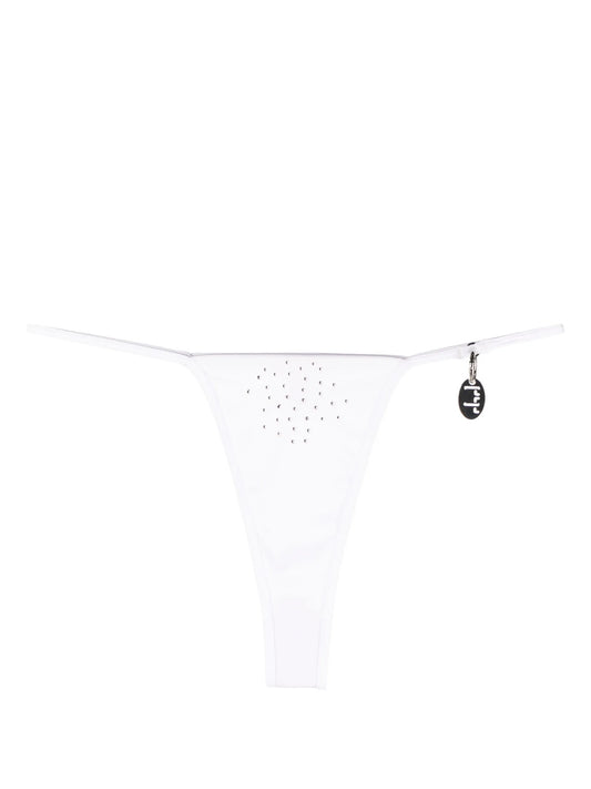 crystal-embellished high bikini bottoms