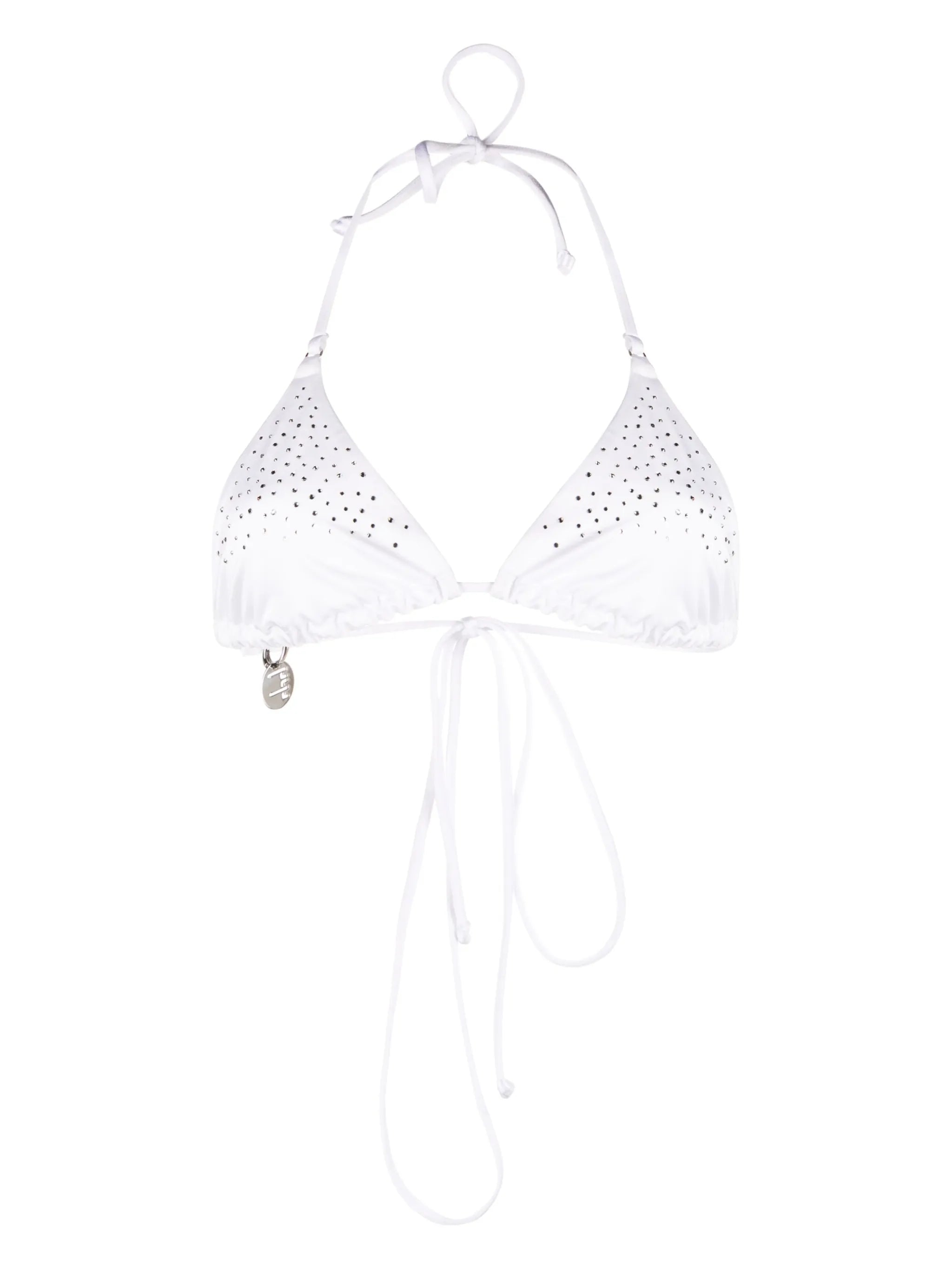 crystal-embellished bikini top