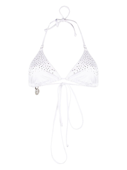 crystal-embellished bikini top