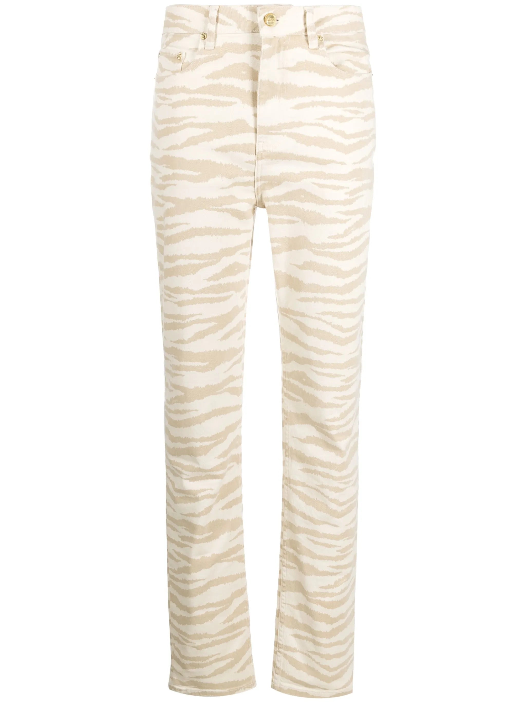 Swigy zebra-print jeans