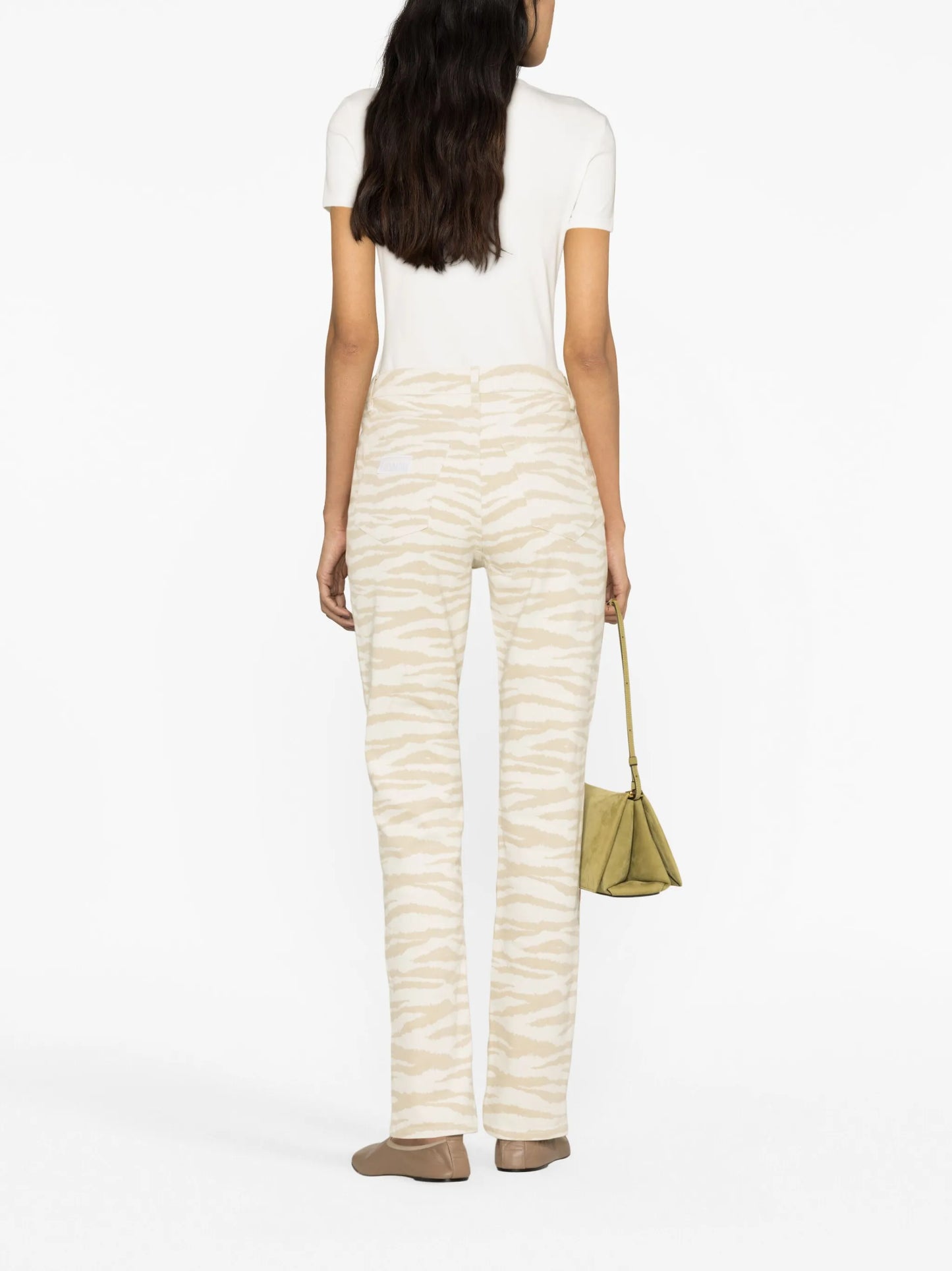 Swigy zebra-print jeans