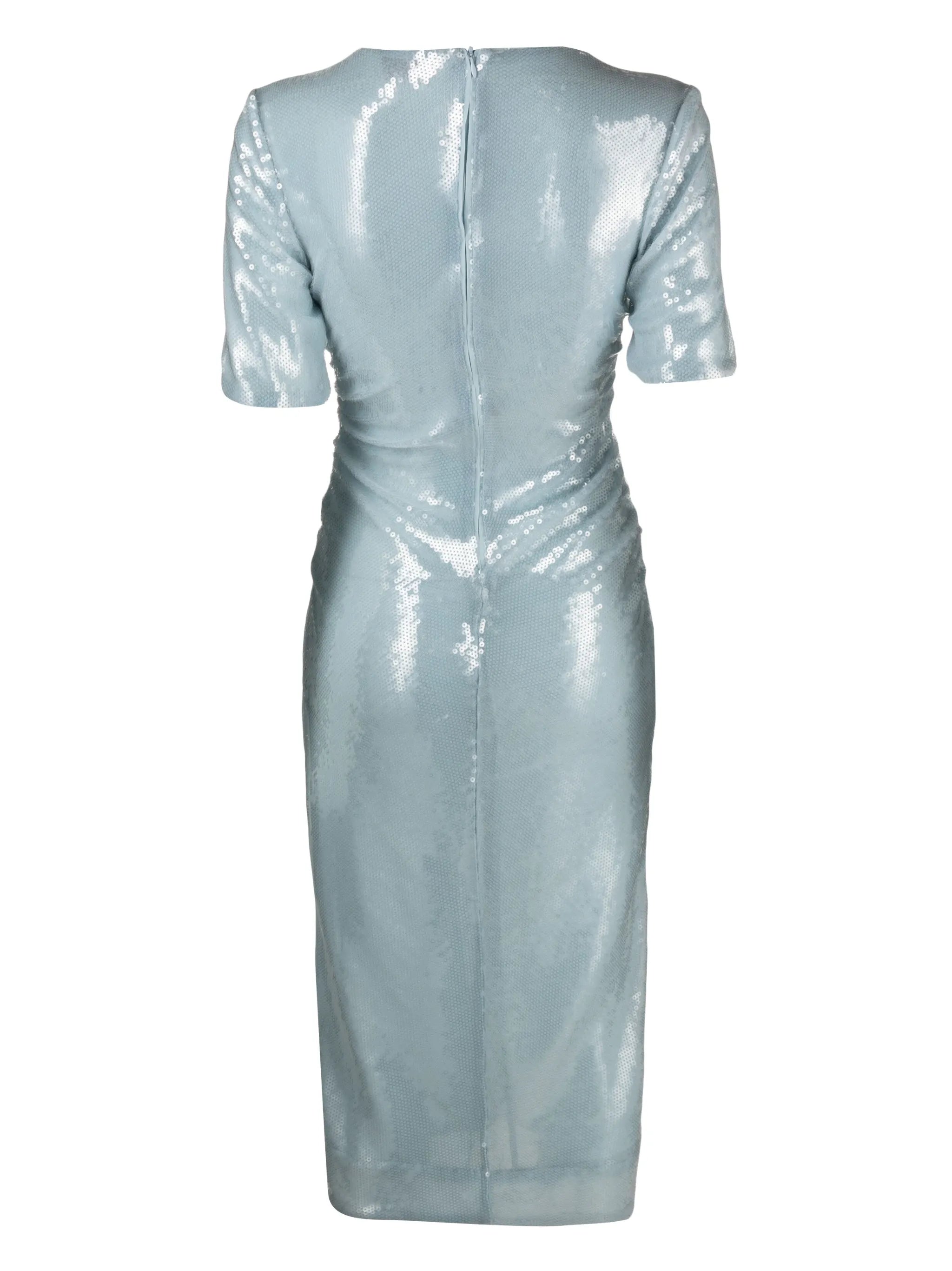 sequinned midi dress