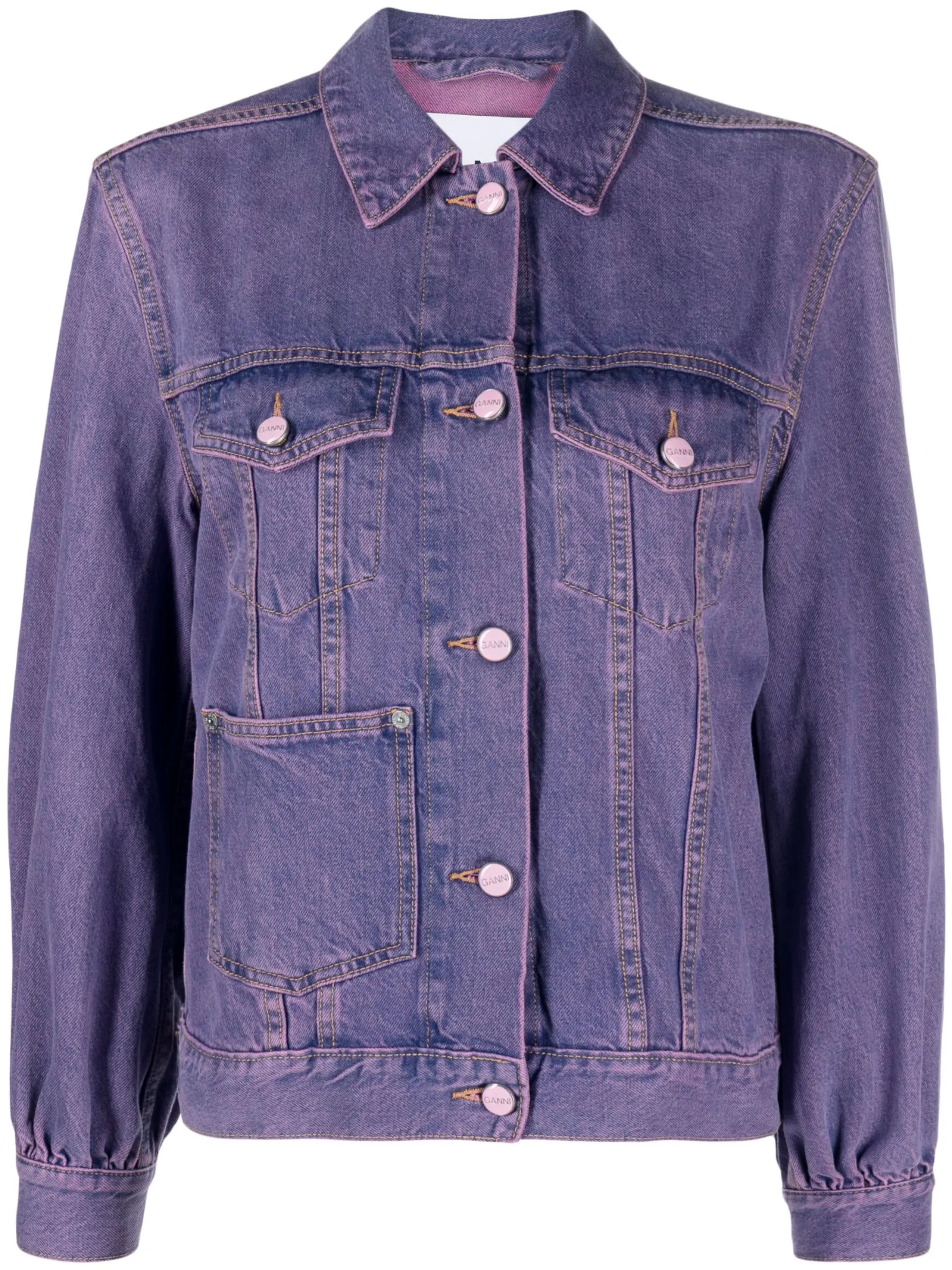 bleached denim jacket
