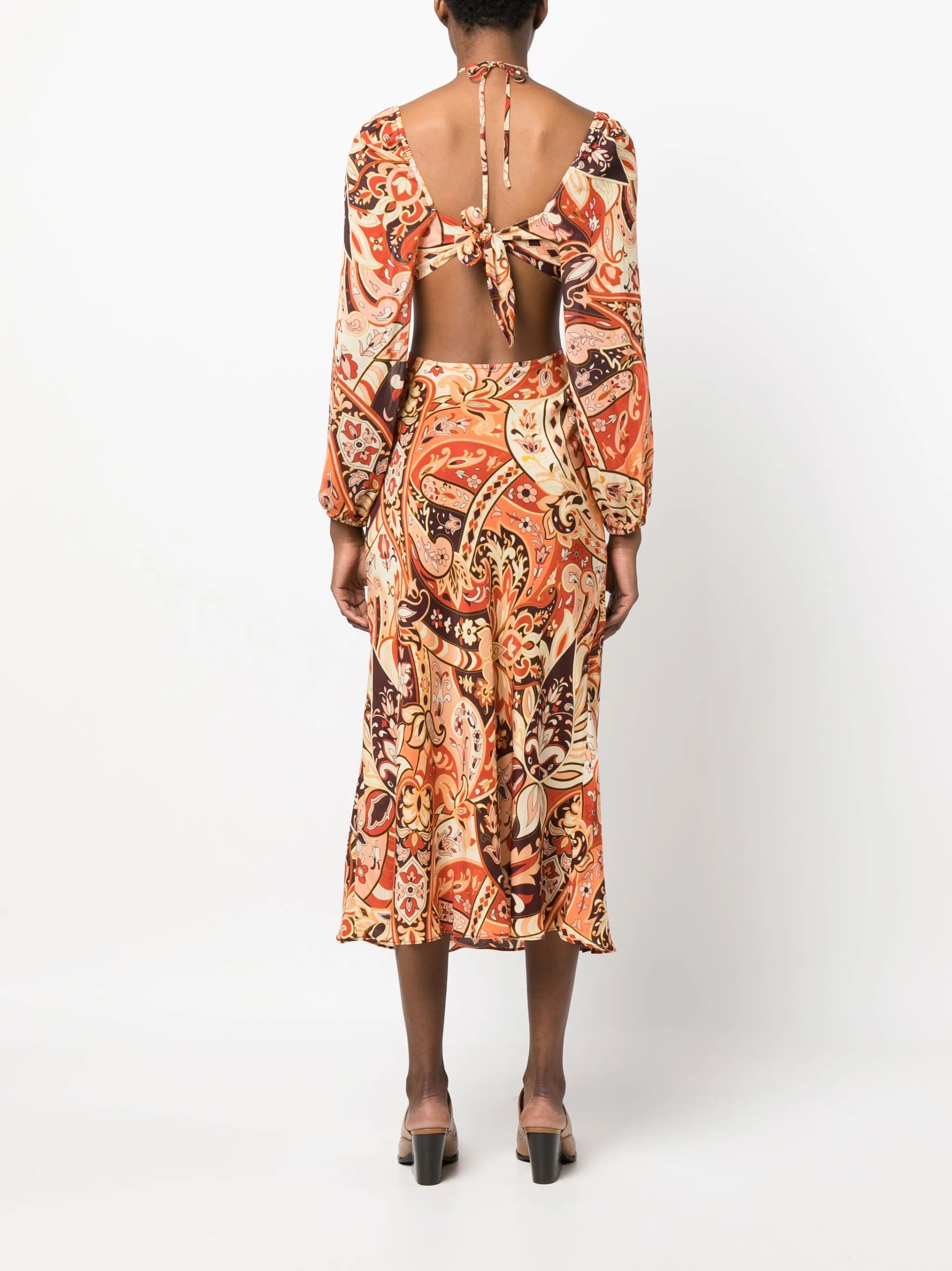 Kamilla cutout halterneck midi dress