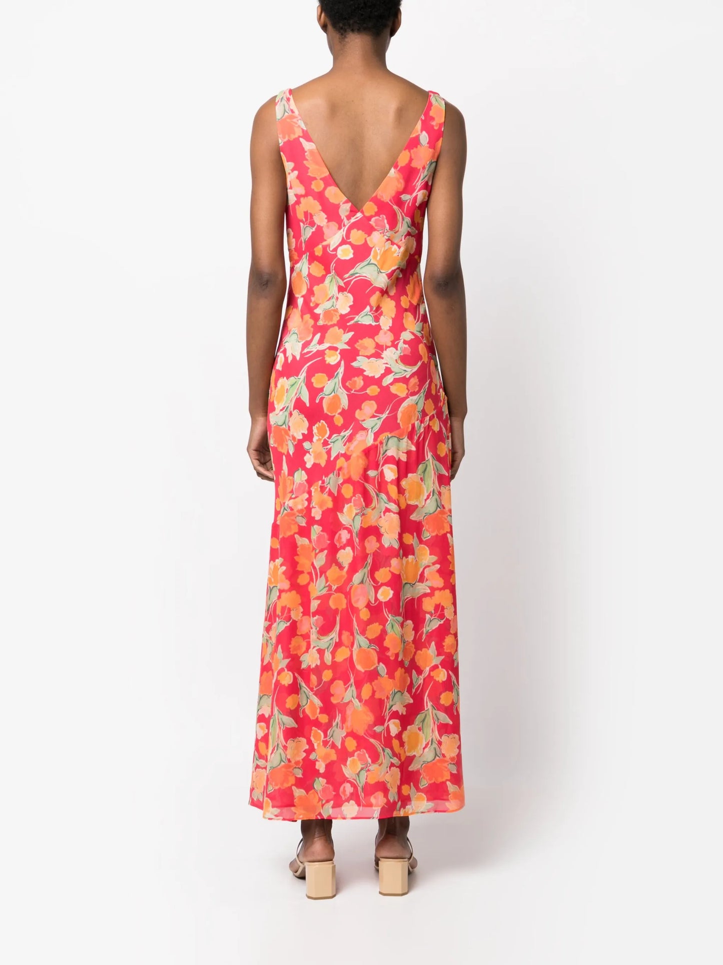 Moniq floral-print sleeveless maxi dress