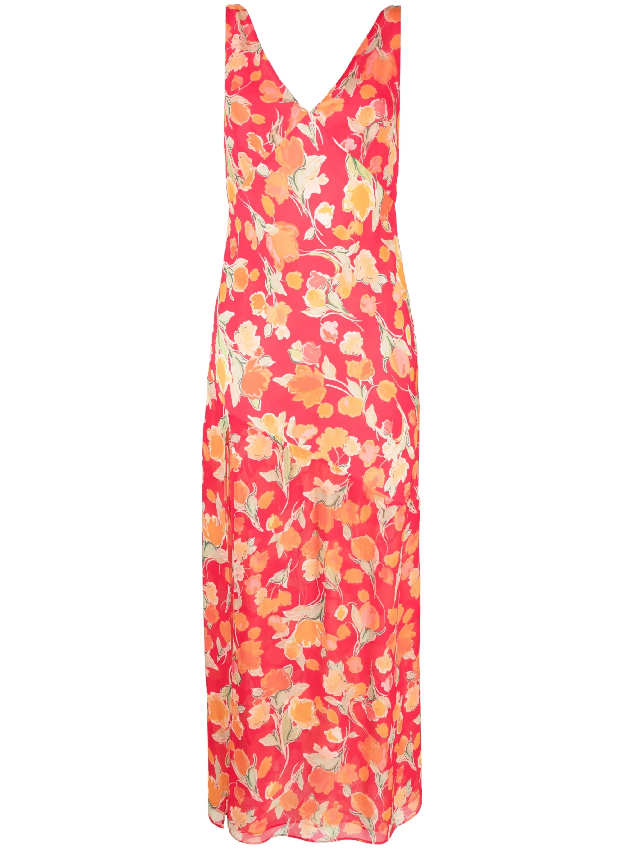 Moniq floral-print sleeveless maxi dress