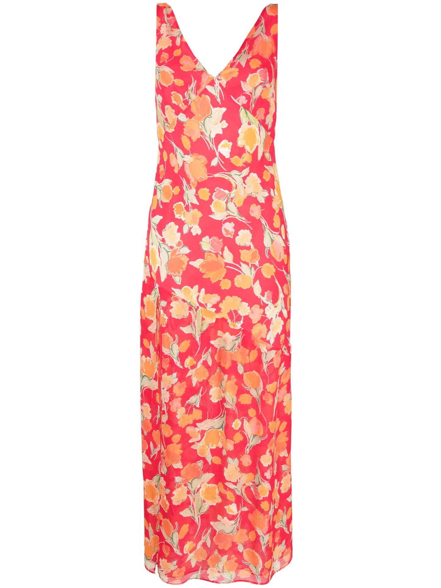 Moniq floral-print sleeveless maxi dress