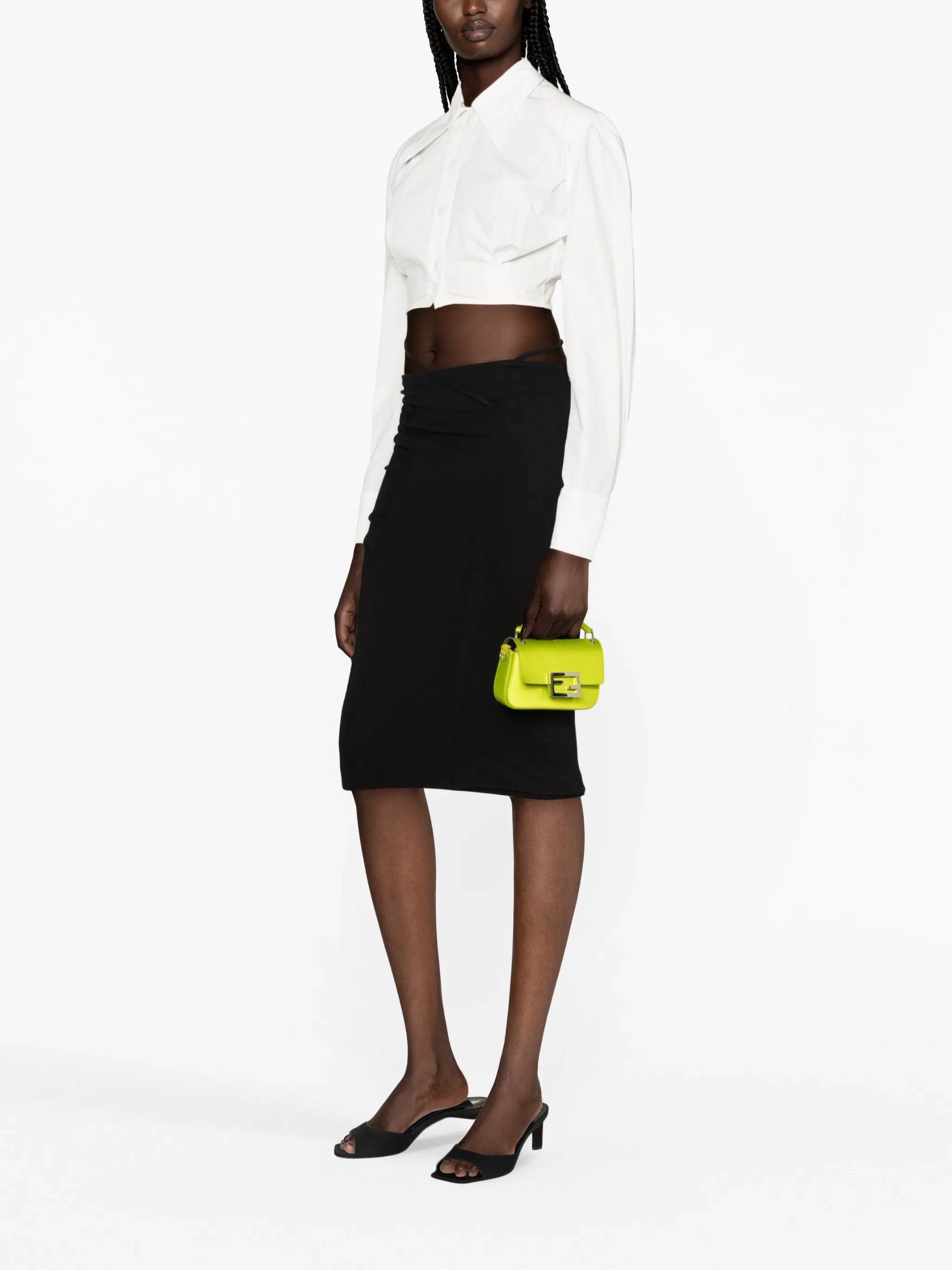 Dayton ruched pencil skirt