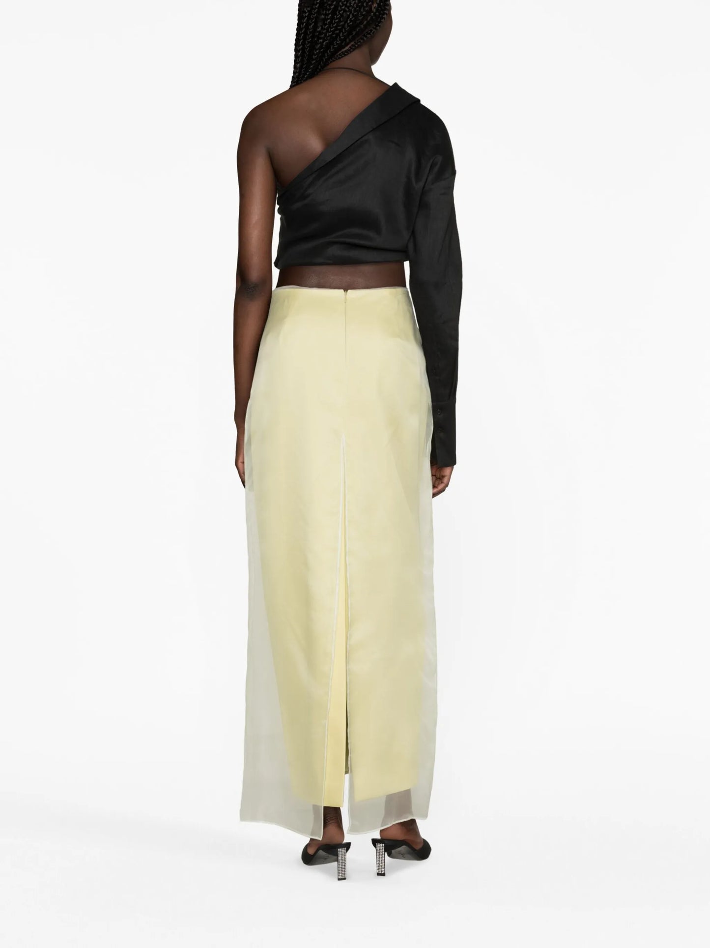 Lotes tulle-panel maxi skirt